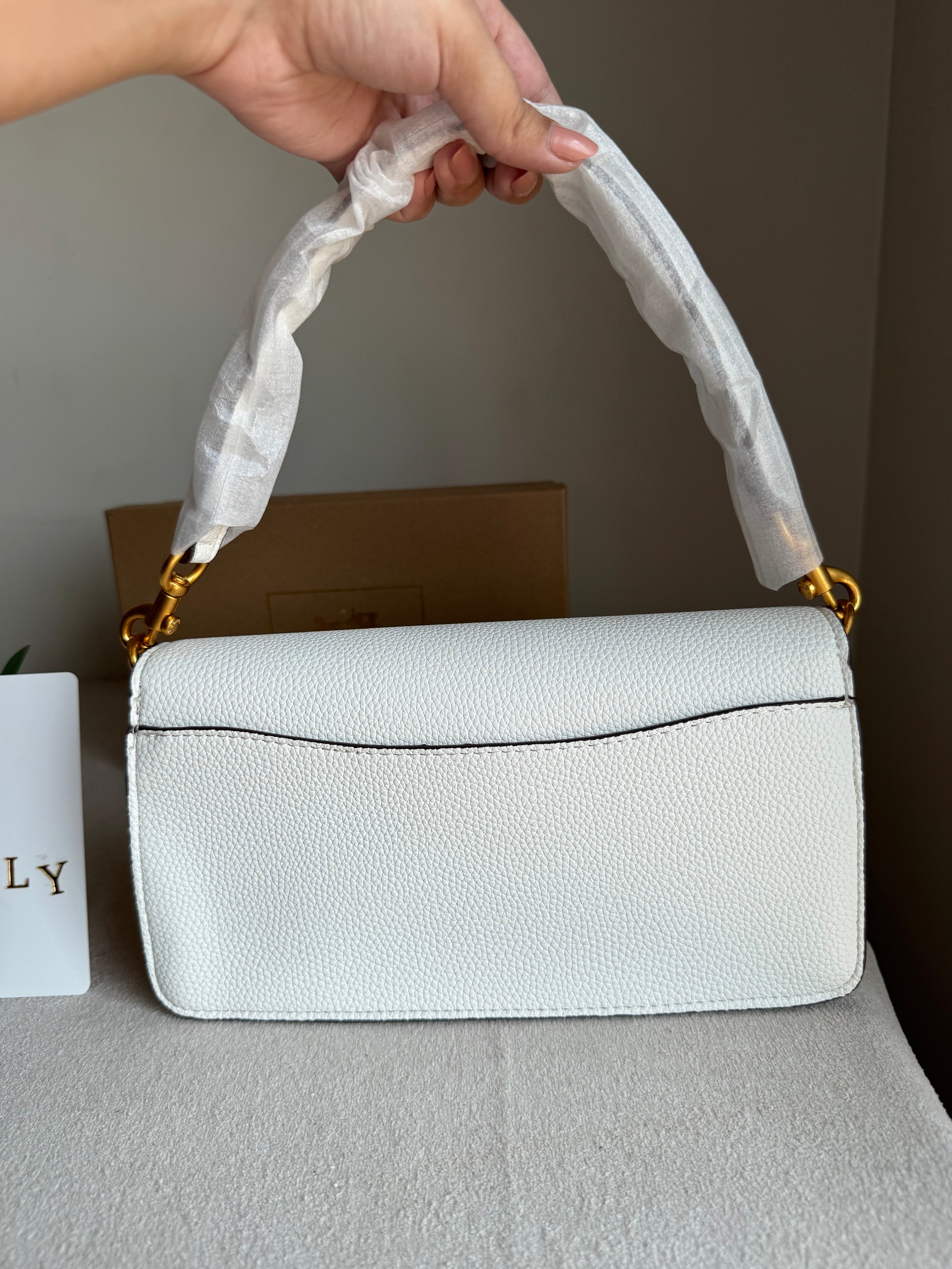 COACH TABBY Canvas White Good Quality -  BOX PACKING