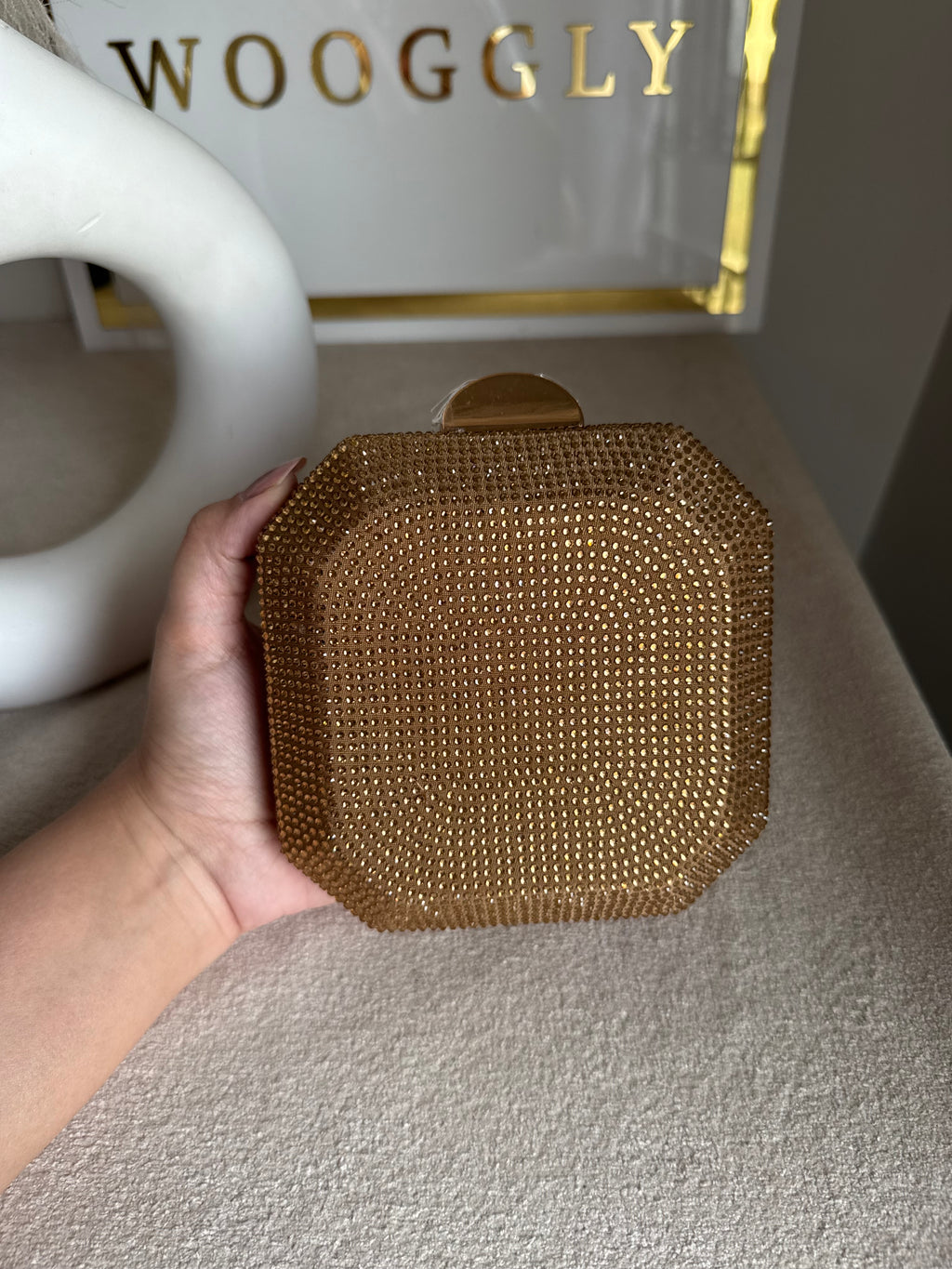 AYLA CLUTCH Champagne