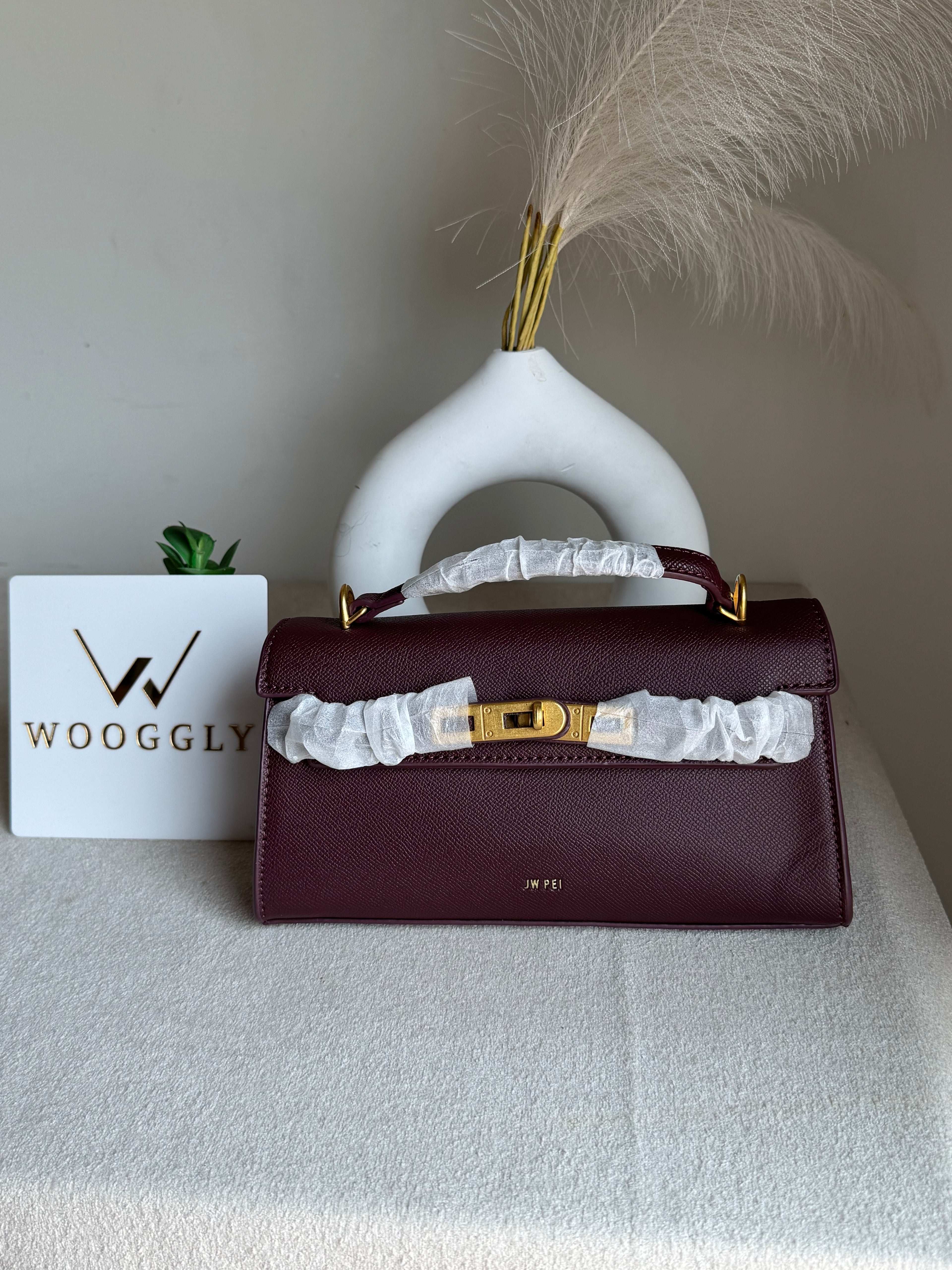 JW PEI Noor Top Handle Bag - Burgandy