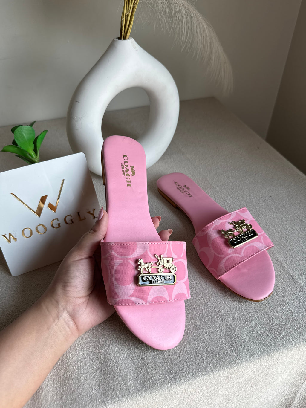 Coach Pink Slides