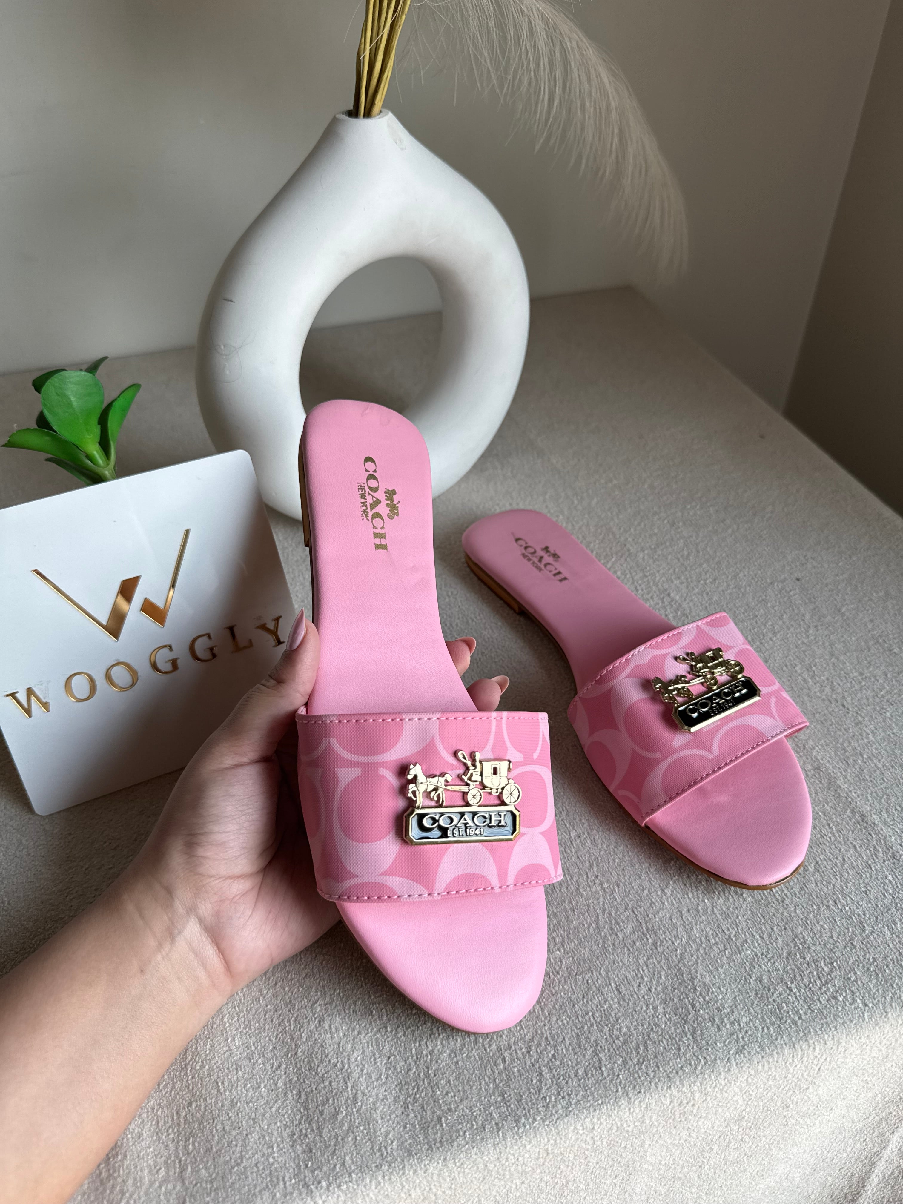 Coach Pink Slides
