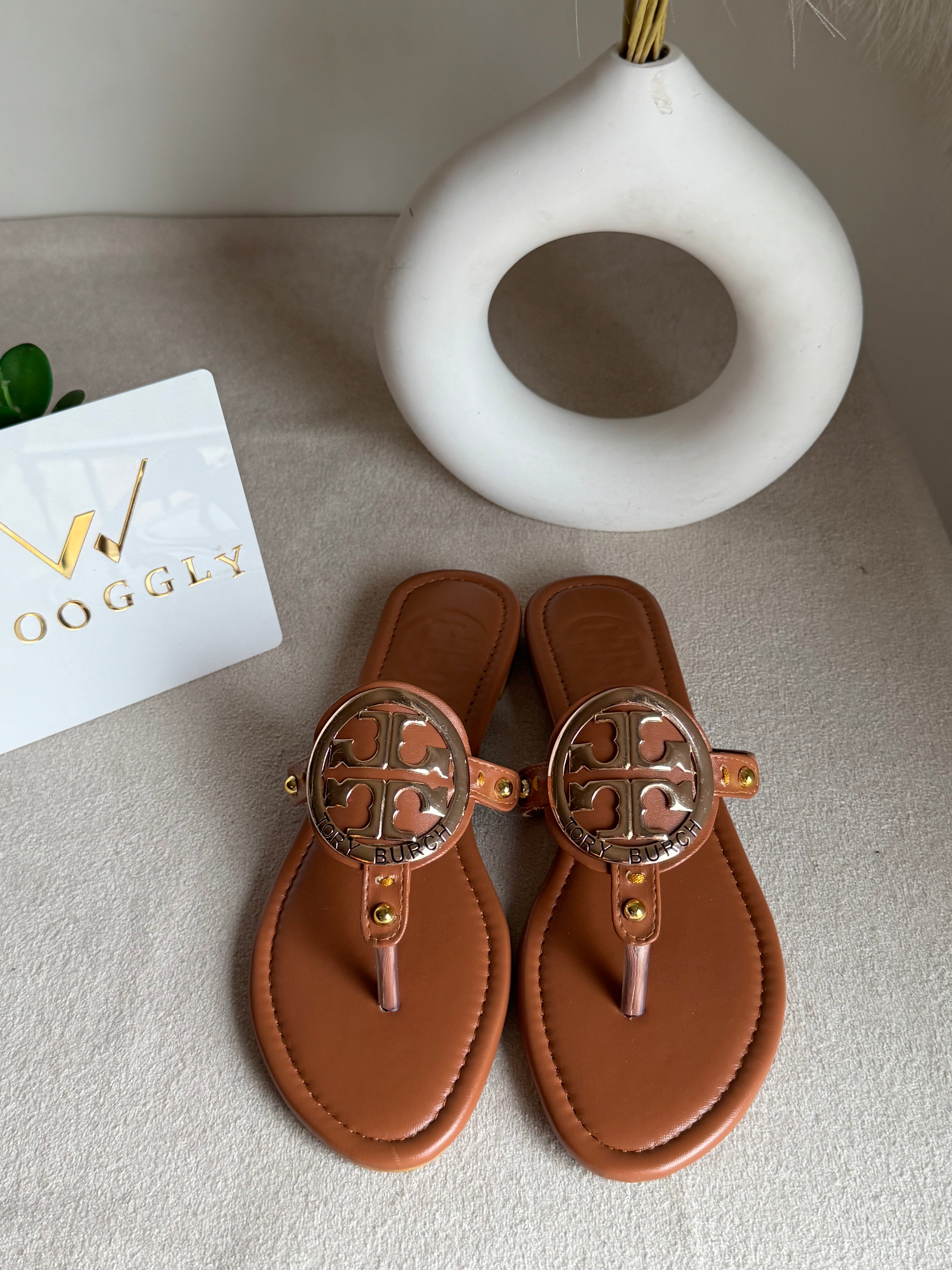 Viral Tory Burch Slides Brown