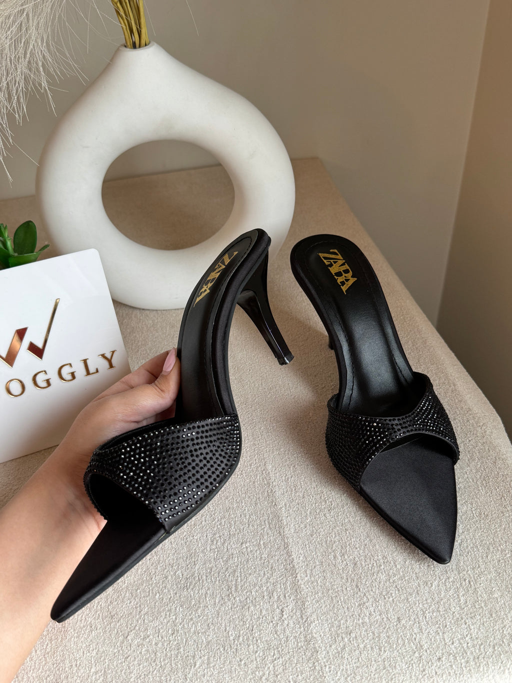 Bling Zara Heels - Black