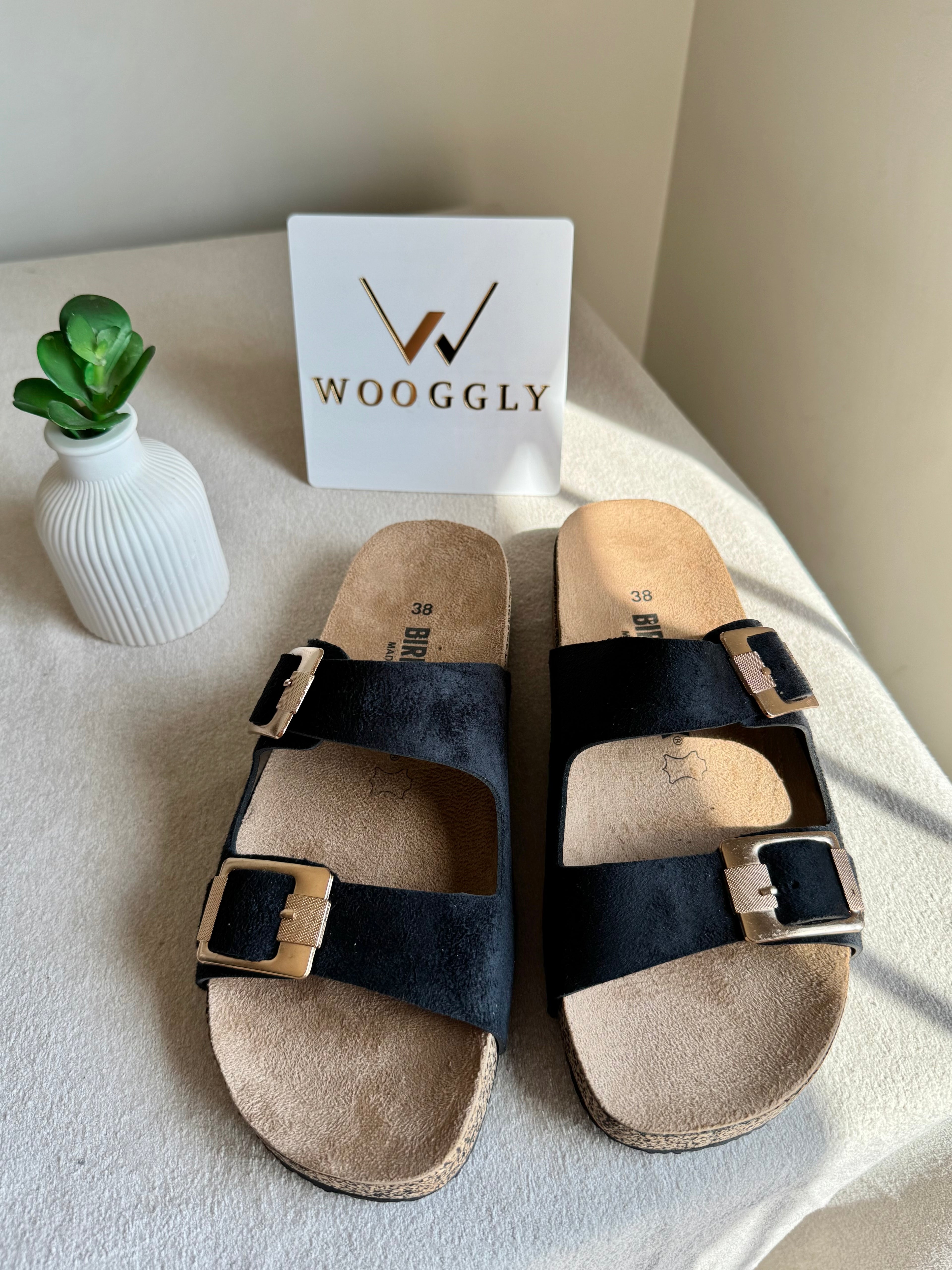 Viral Birkenstock Comfy Sandals - Suede Black