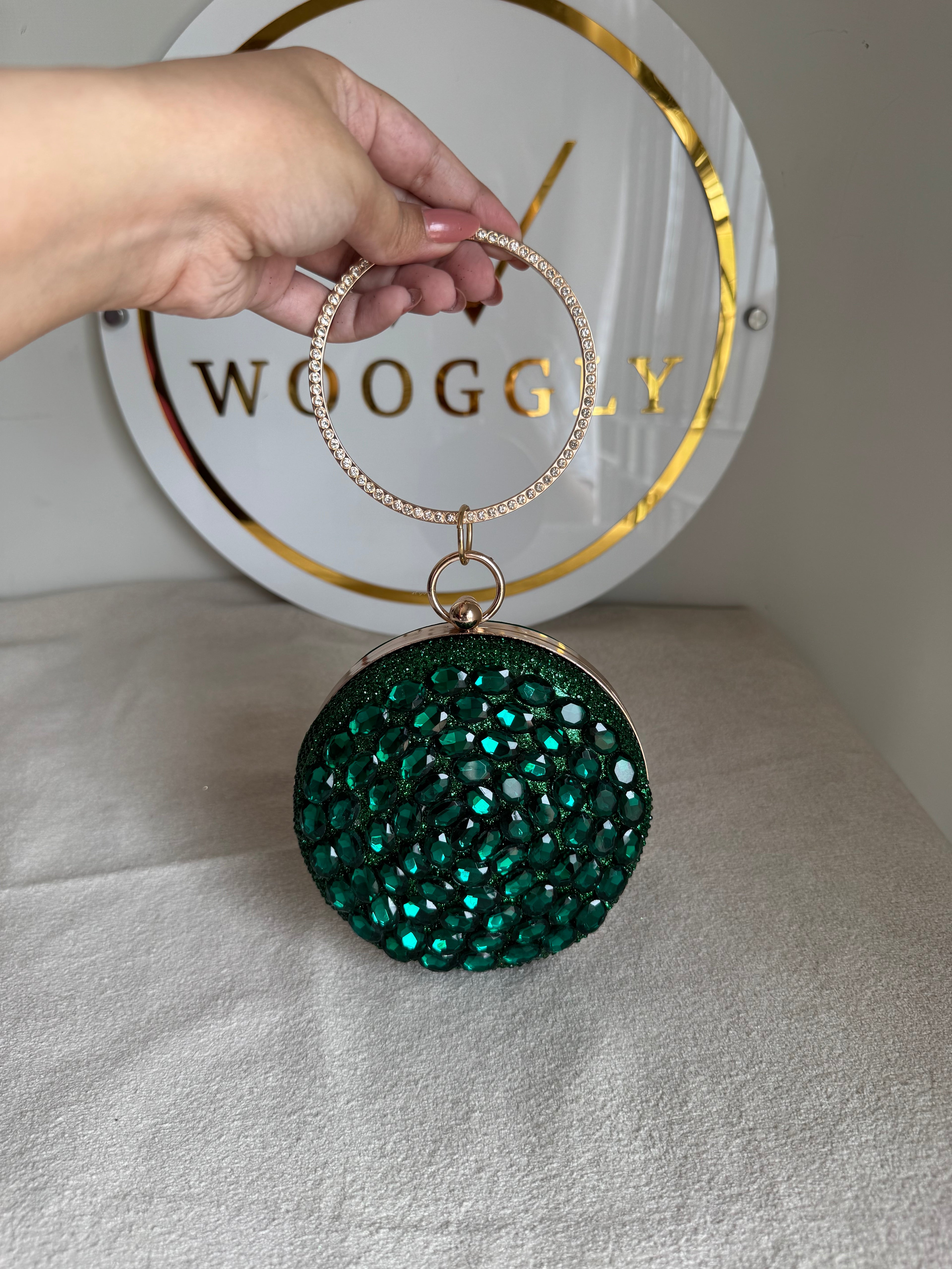 Sugar Plum Clutch - Emerald Green