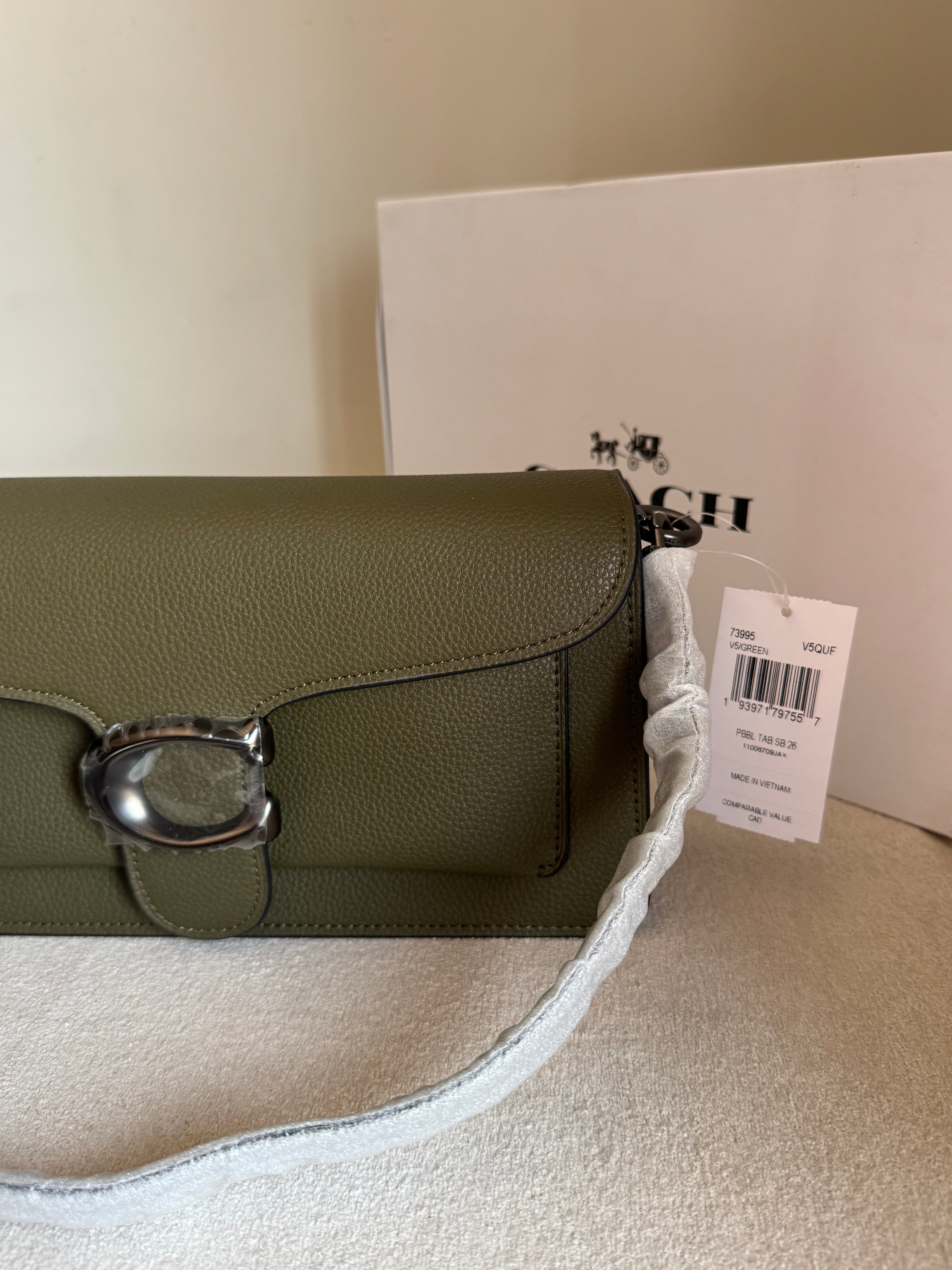 COACH TABBY PREMIUM (Olive Green) - MAGNETIC BOX PACKING