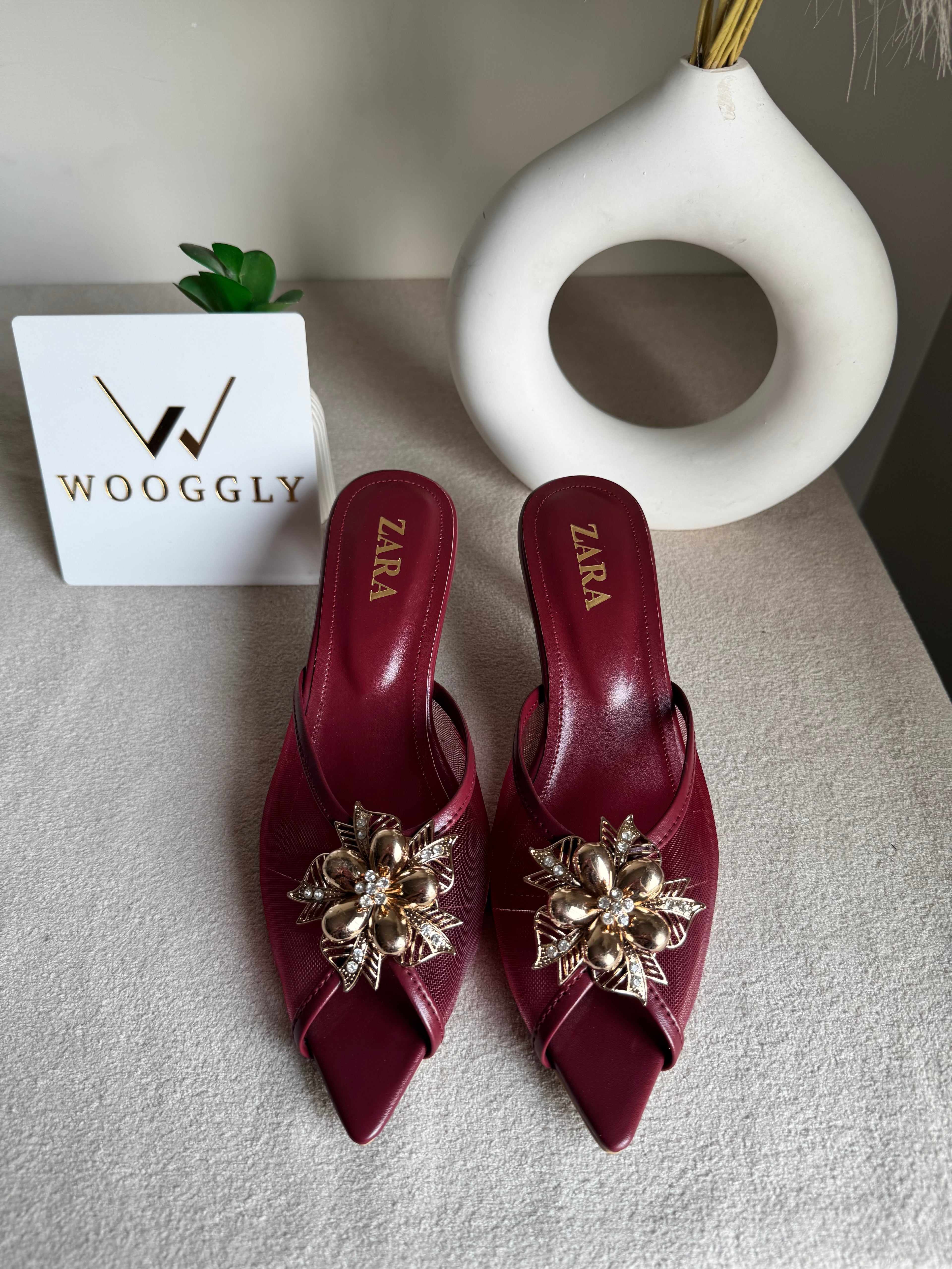Zara Vogue Heels - Maroon