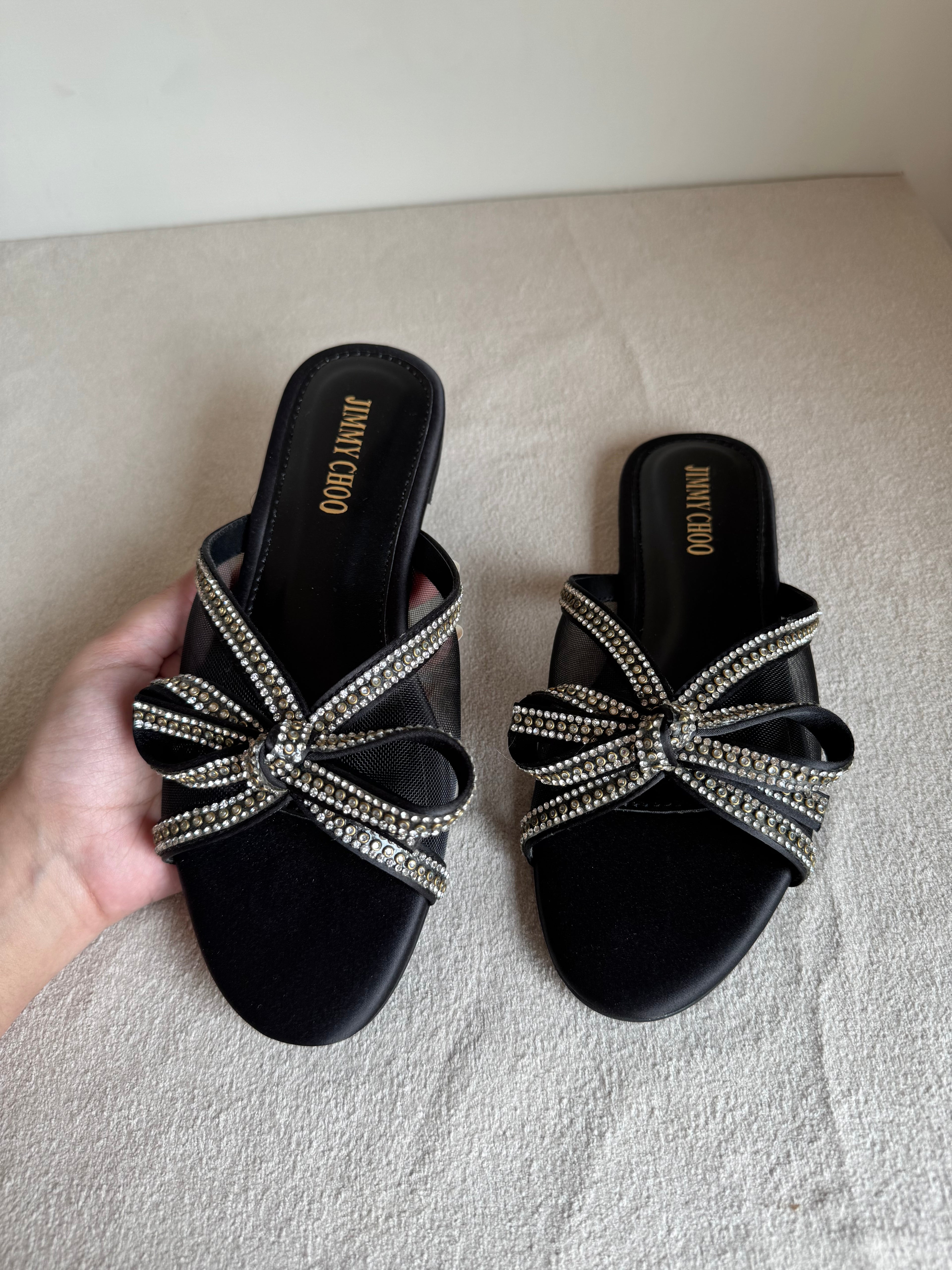 Jimmy Choo Slides - Black