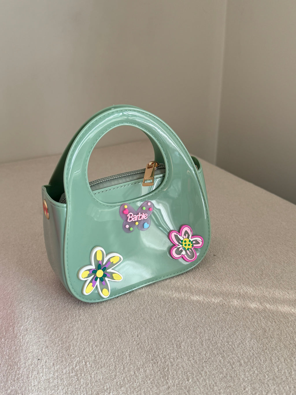 Cute Kids Barbie Bag with Chain - Turquoise