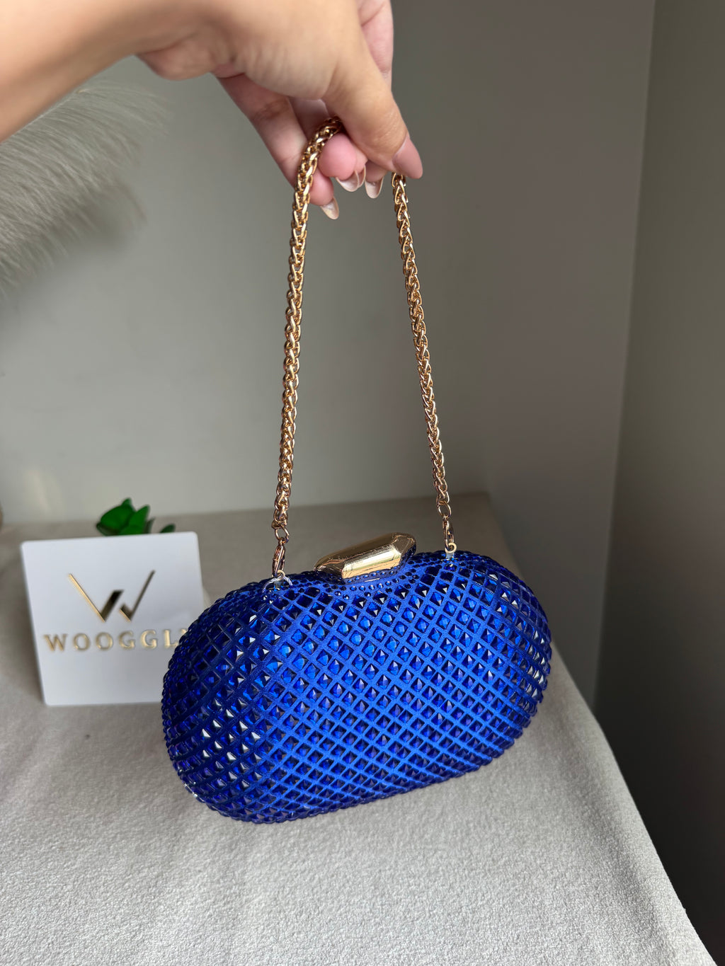 Belle Clutch Blue