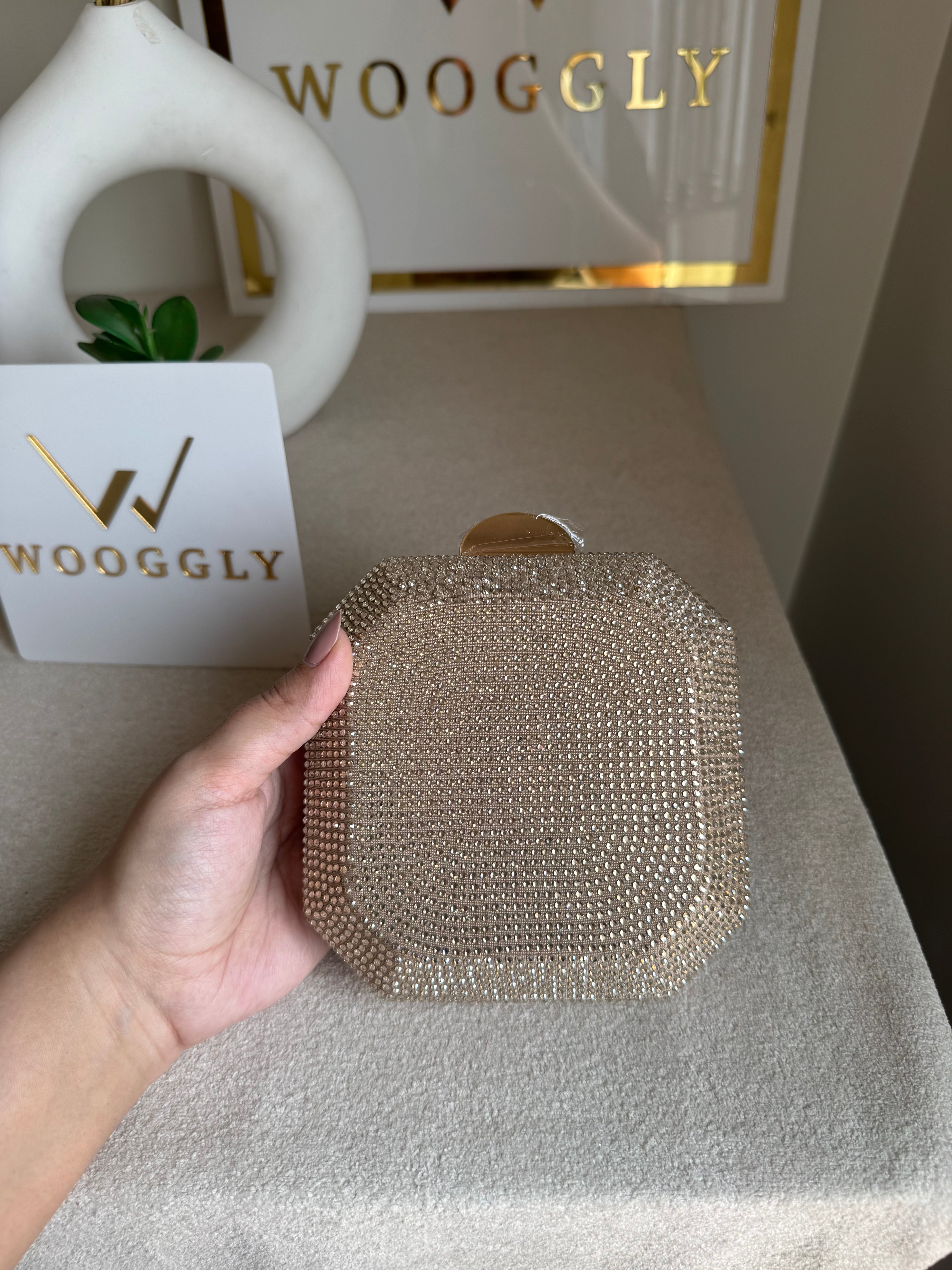 AYLA CLUTCH Ivory