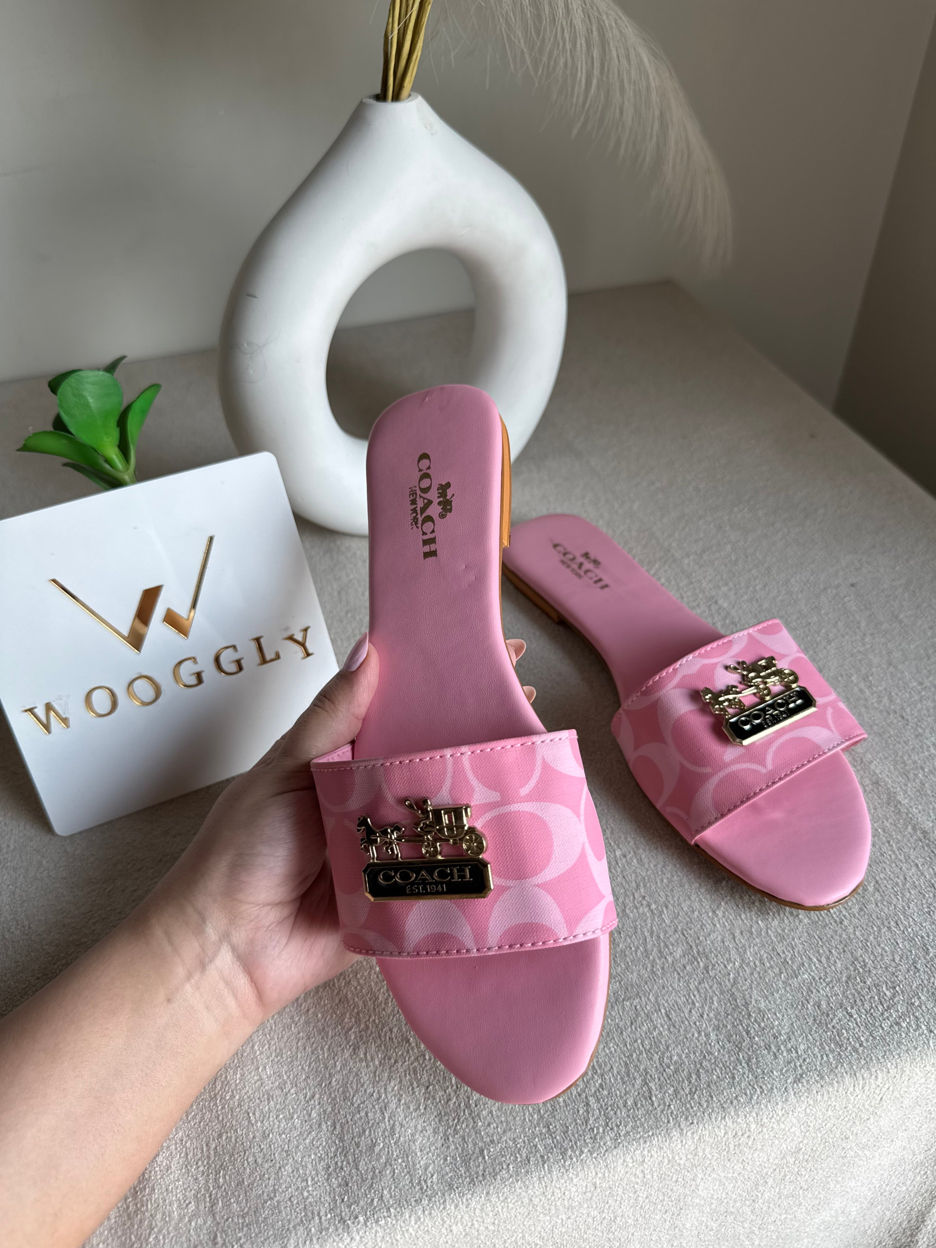 Coach Pink Slides
