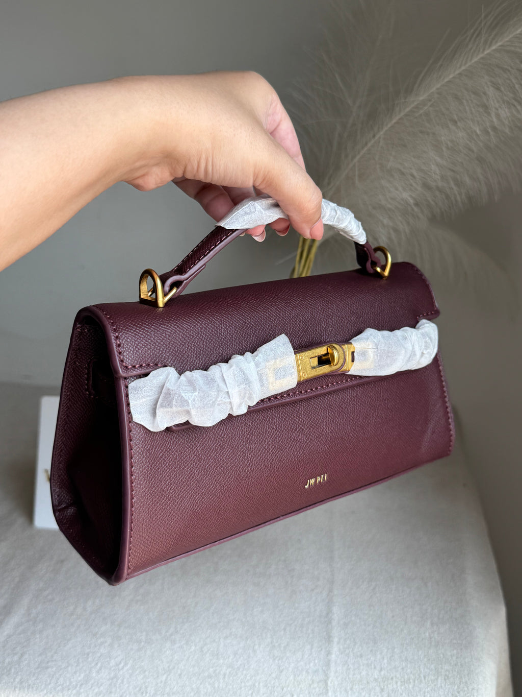 JW PEI Noor Top Handle Bag - Burgandy
