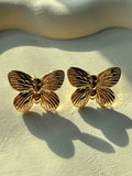 Butterfly Glow Earrings - 18K Gold Plated