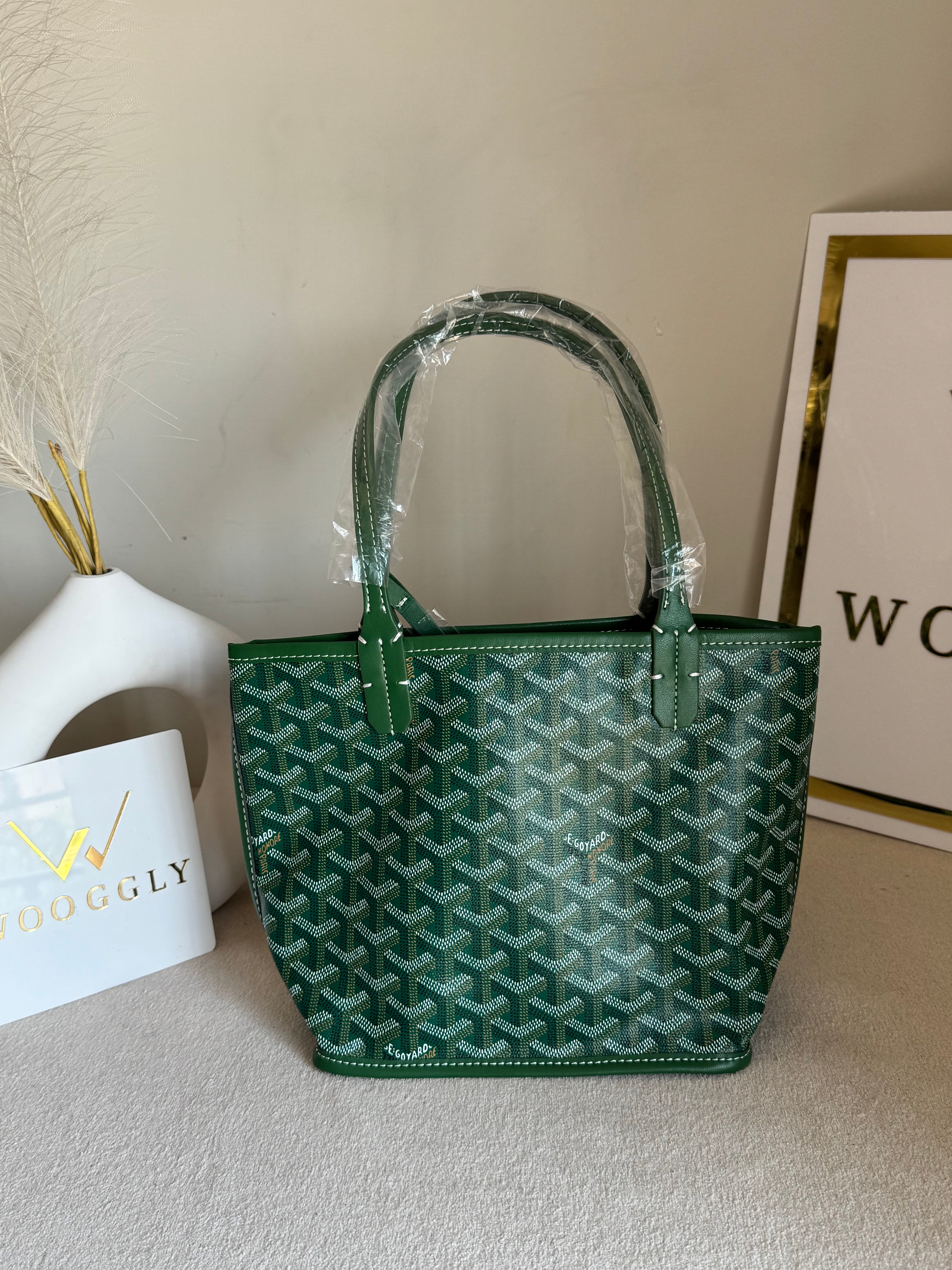 Go Yard Tote Bag - Small Green with Magnetic Box