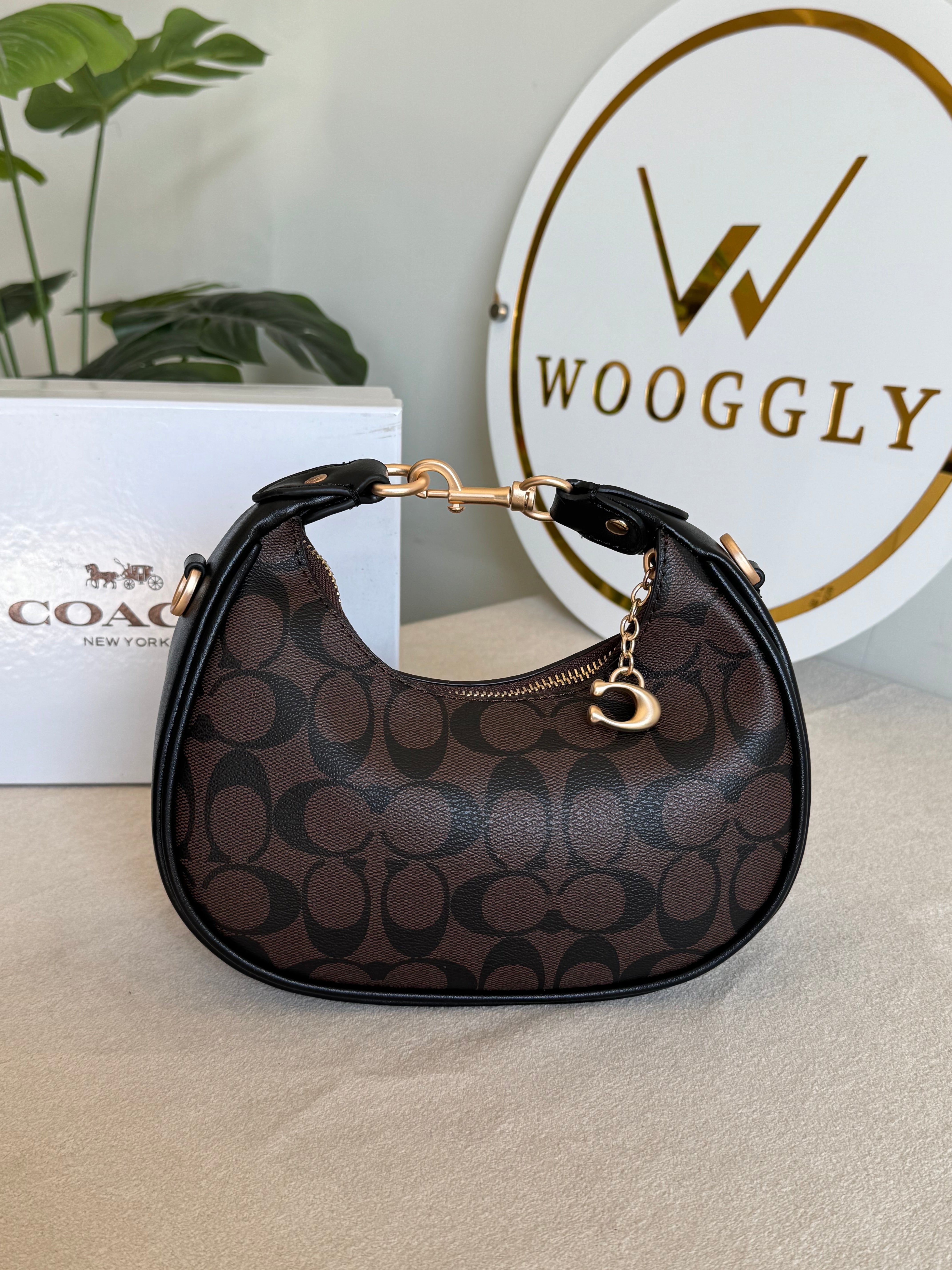 COACH Jonie Bag PREMIUM (Signature Brown) - BOX PACKING