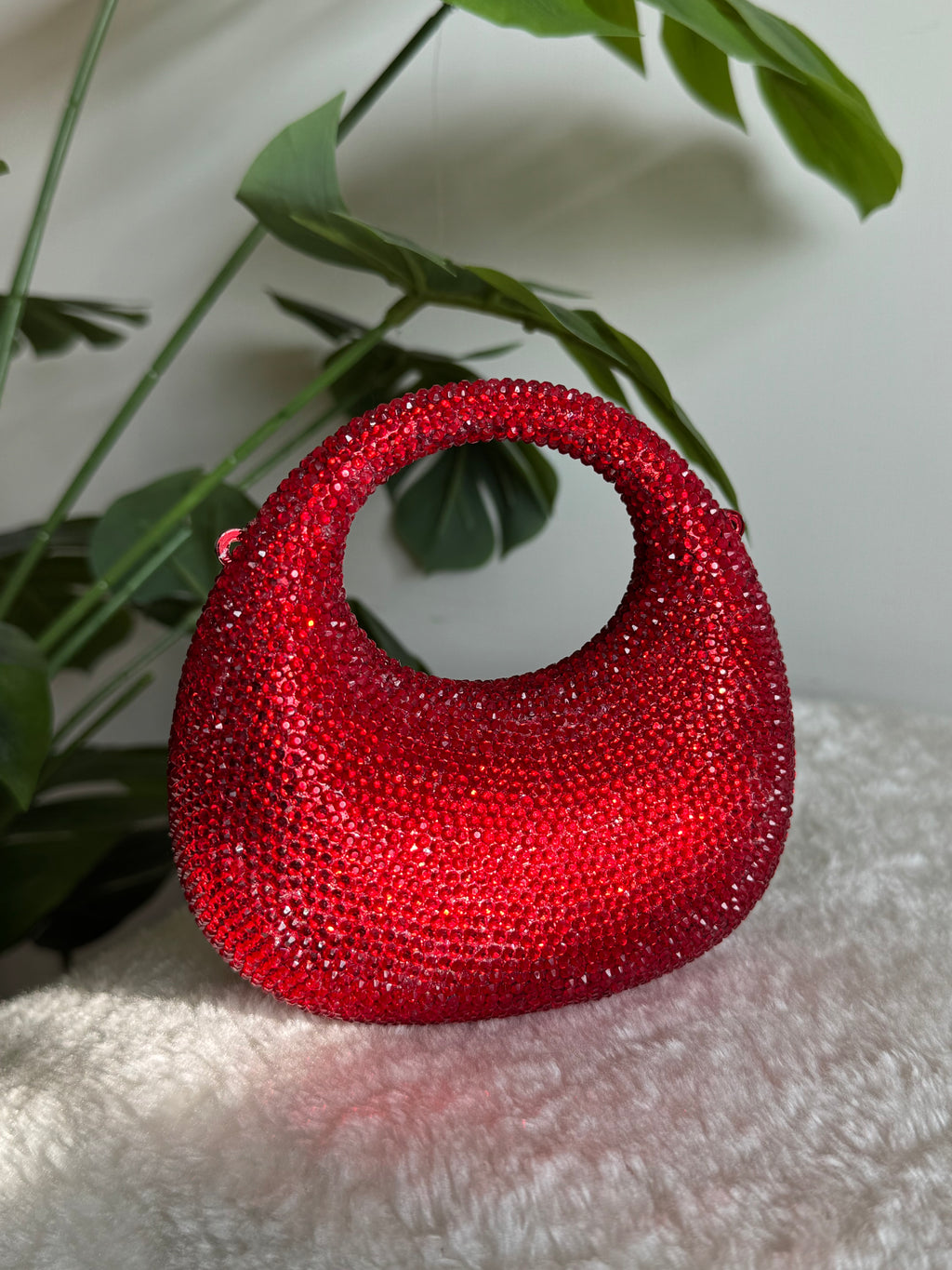 Viral Swarovski Clutch - Mini Red