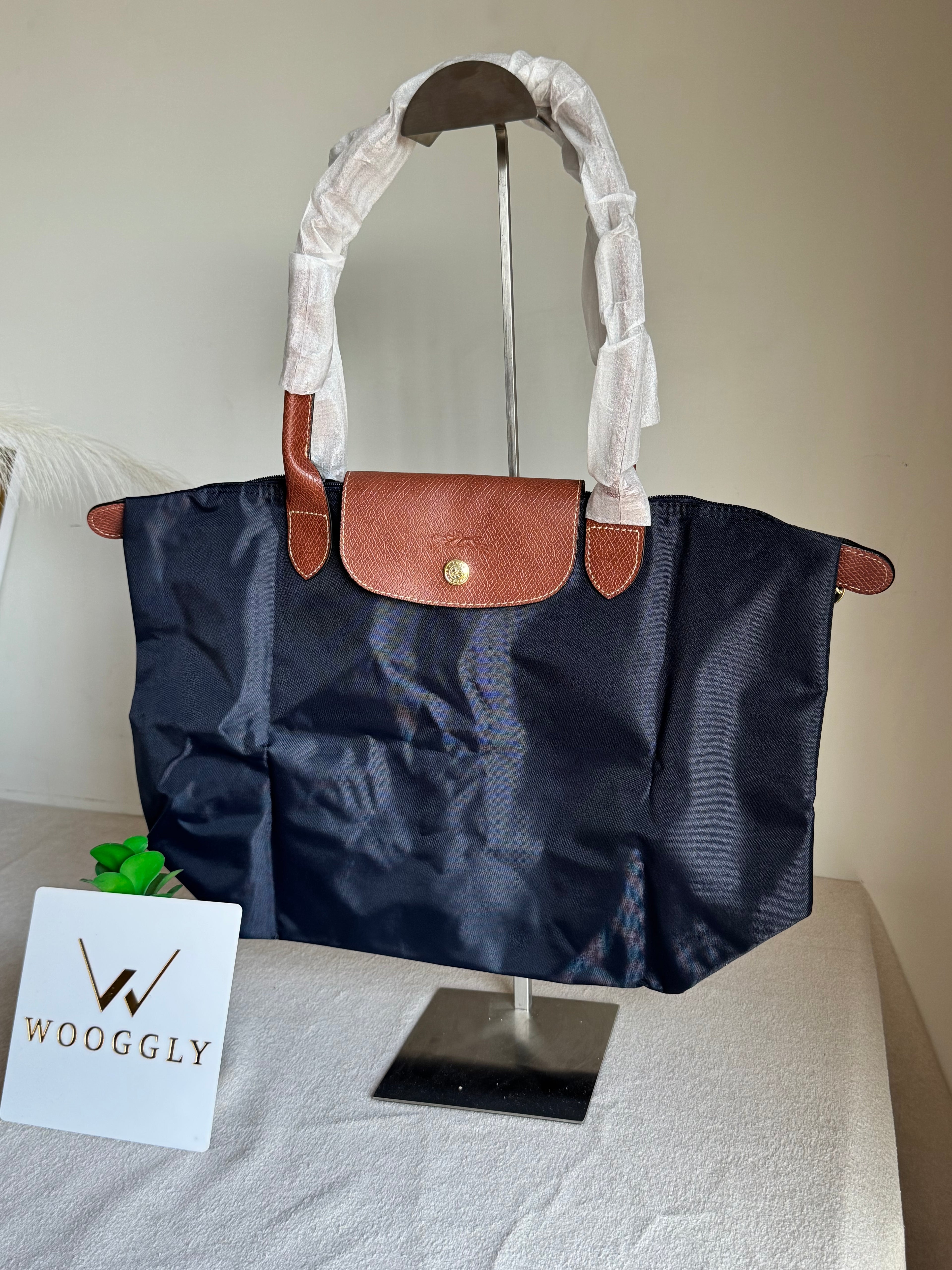Longchamp Tote LARGE - Blue (WITH BRAND LOGO)