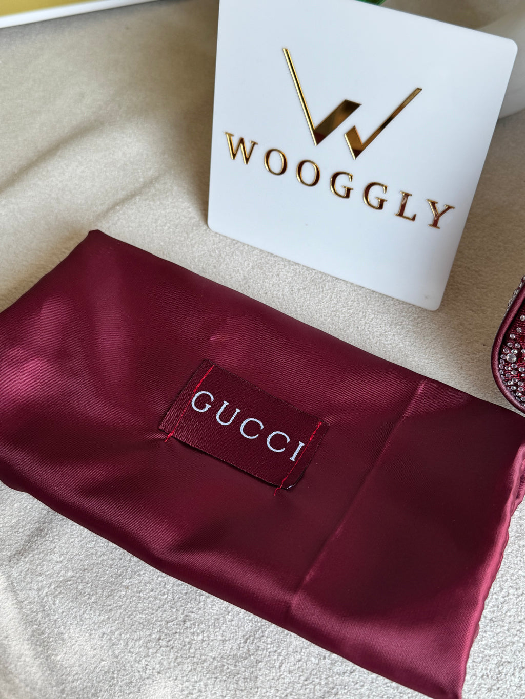 Extremely Premium Gucci Wine Red Glam Bag