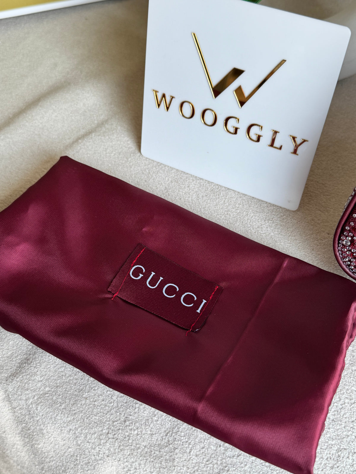 Extremely Premium Gucci Wine Red Glam Bag