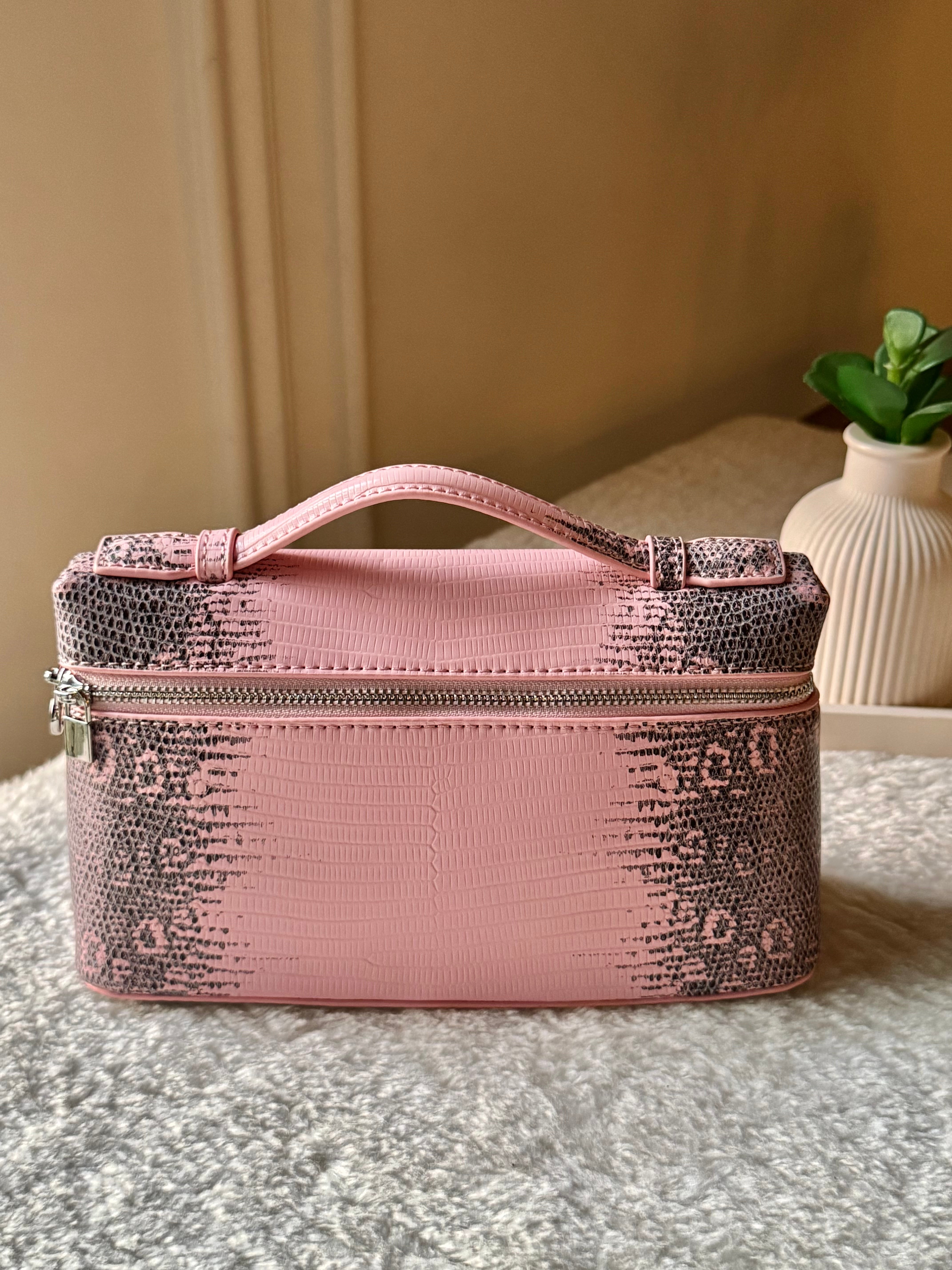 Loro Piana Inspired Pouch Bag (Pink Textured)