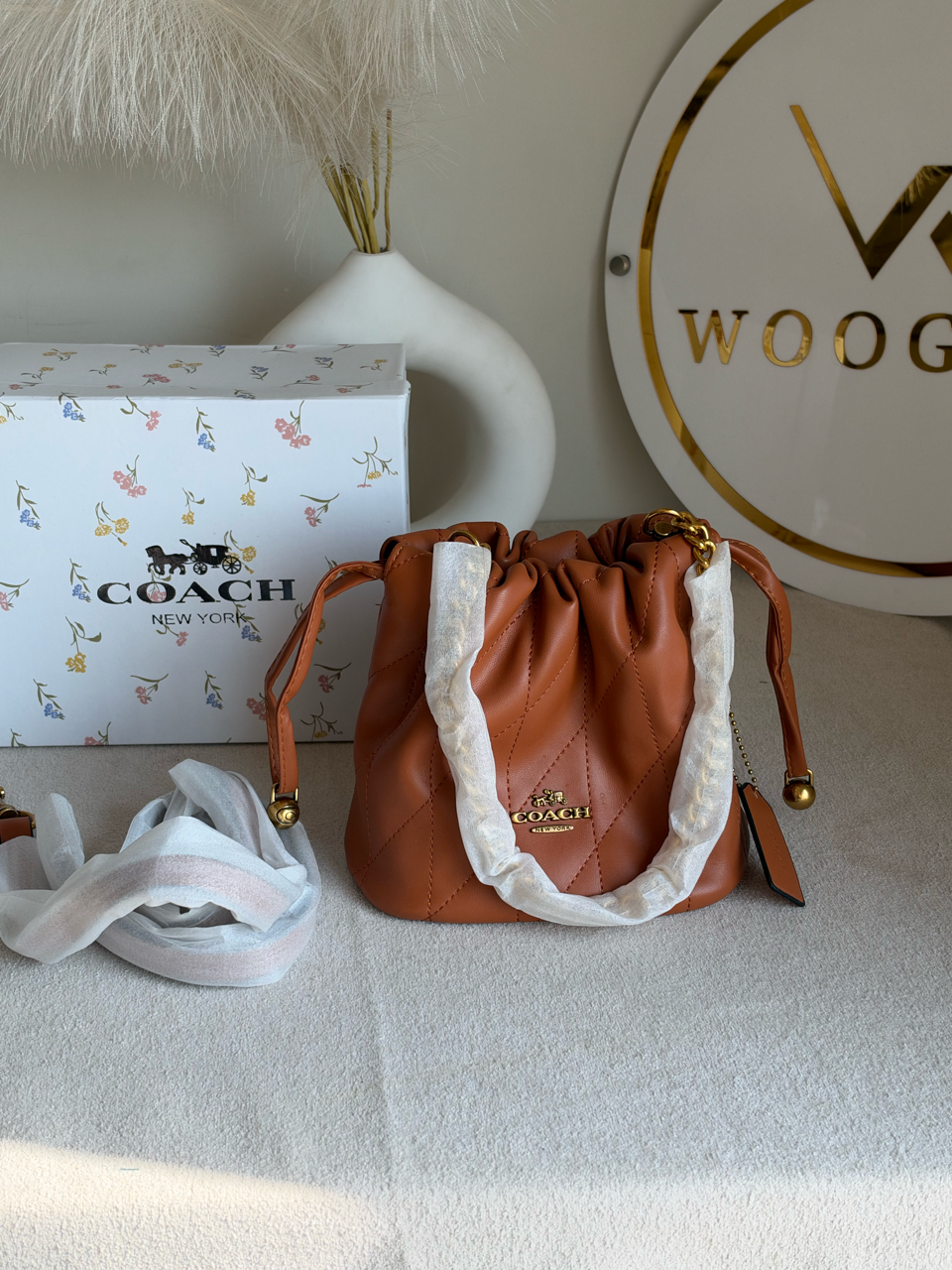 The Sovereign Bucket Bag with Box Packing - Brown
