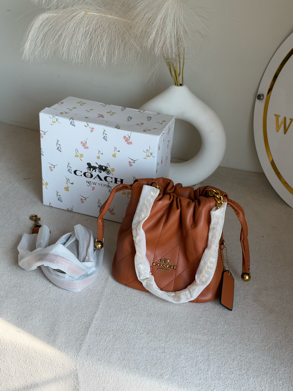 The Sovereign Bucket Bag with Box Packing - Brown