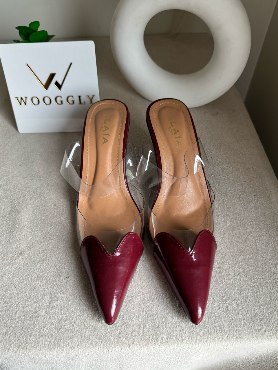 Alaia Paris Heels - Maroon