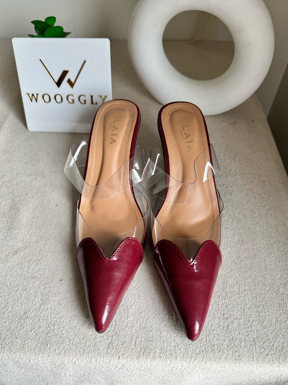 Alaia Paris Heels - Maroon
