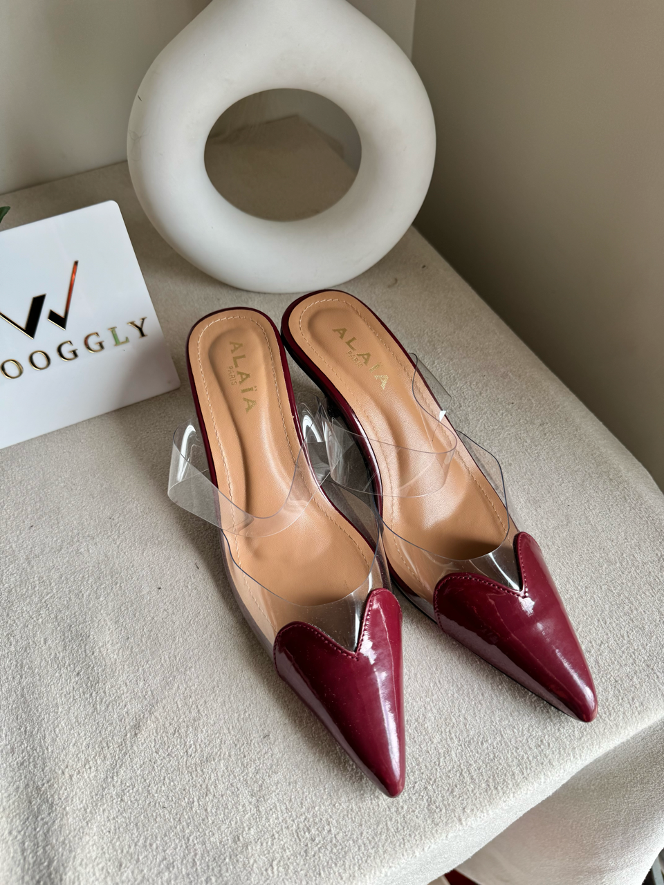 Alaia Paris Heels - Maroon