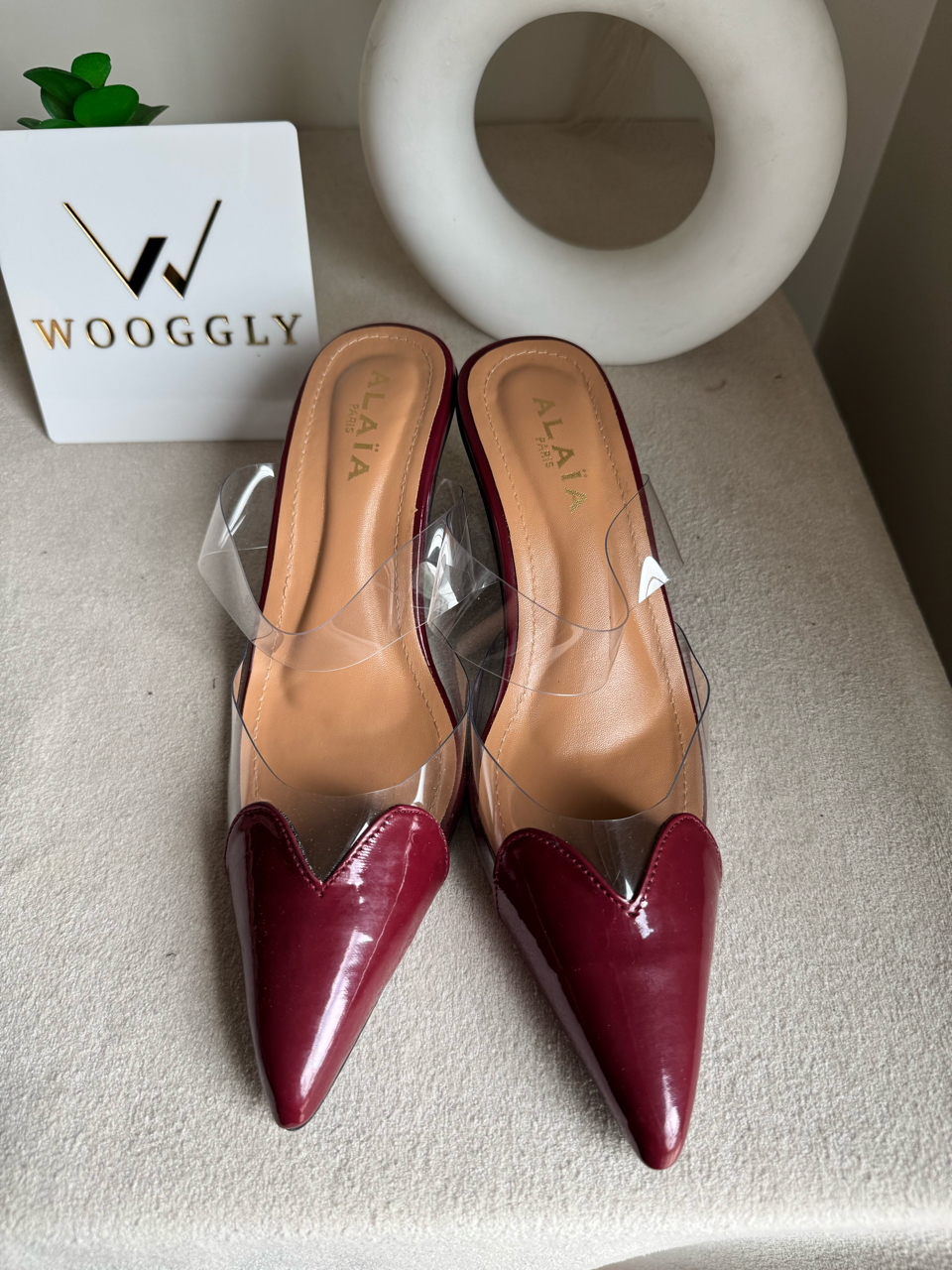 Alaia Paris Heels - Maroon