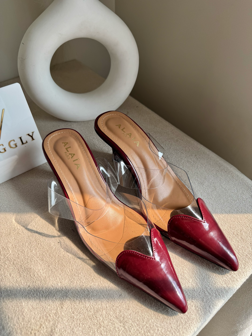 Alaia Paris Heels - Maroon