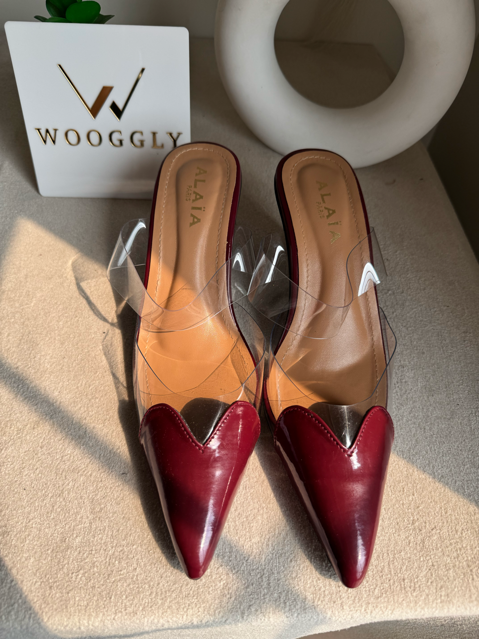 Alaia Paris Heels - Maroon