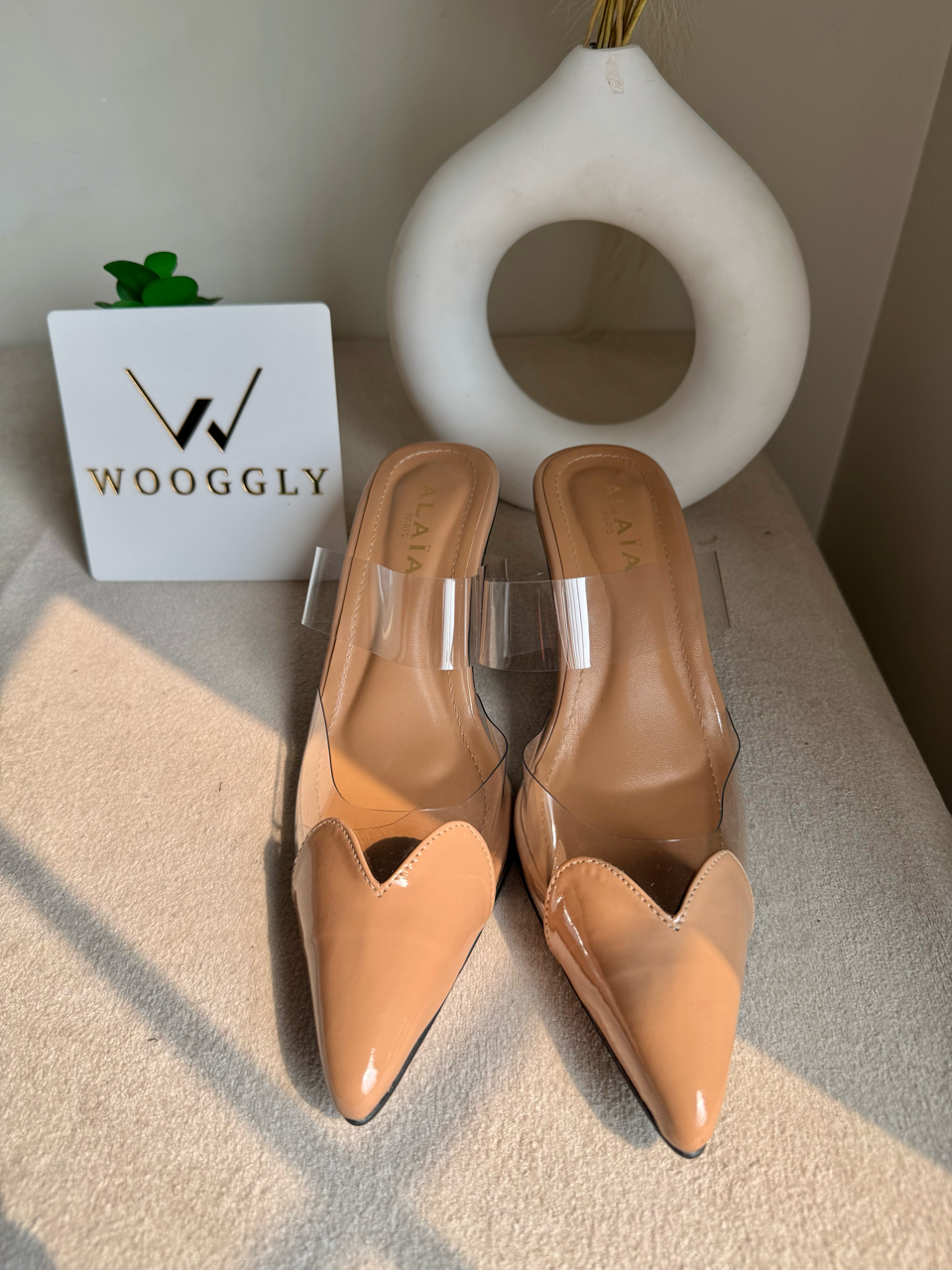 Alaia Paris Heels - Nude Beige