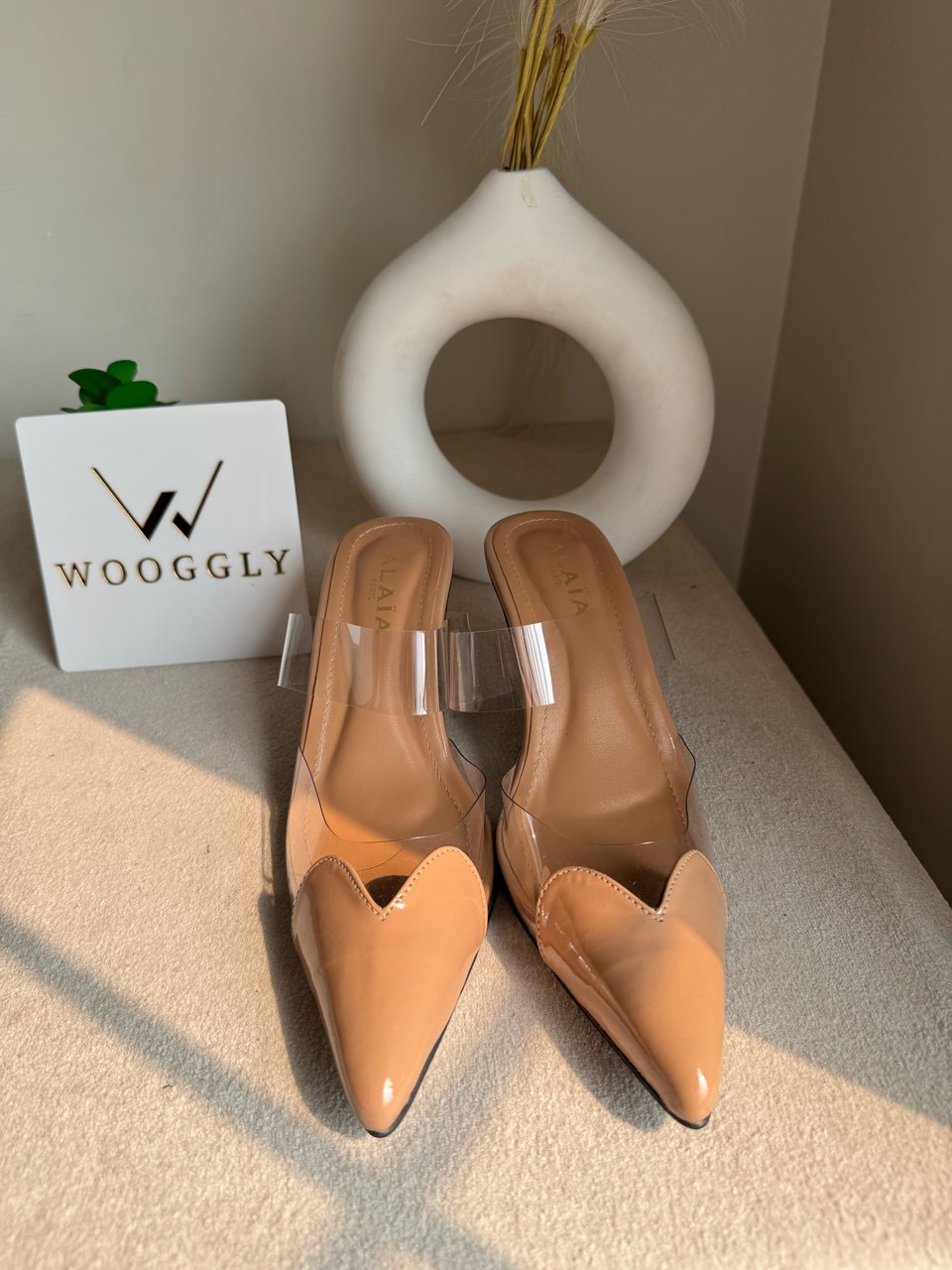 Alaia Paris Heels - Nude Beige