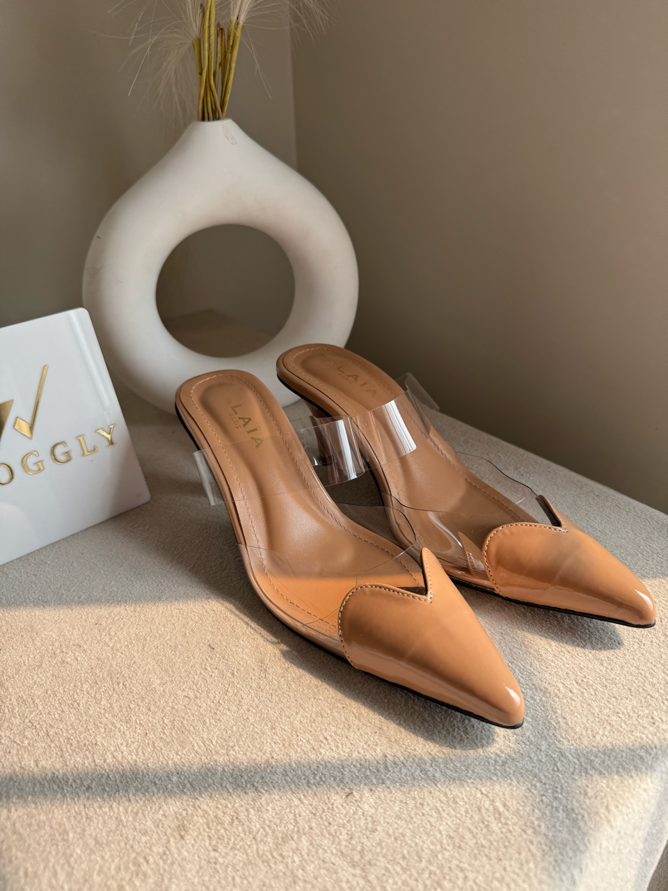 Alaia Paris Heels - Nude Beige