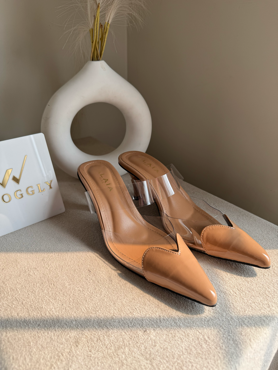 Alaia Paris Heels - Nude Beige