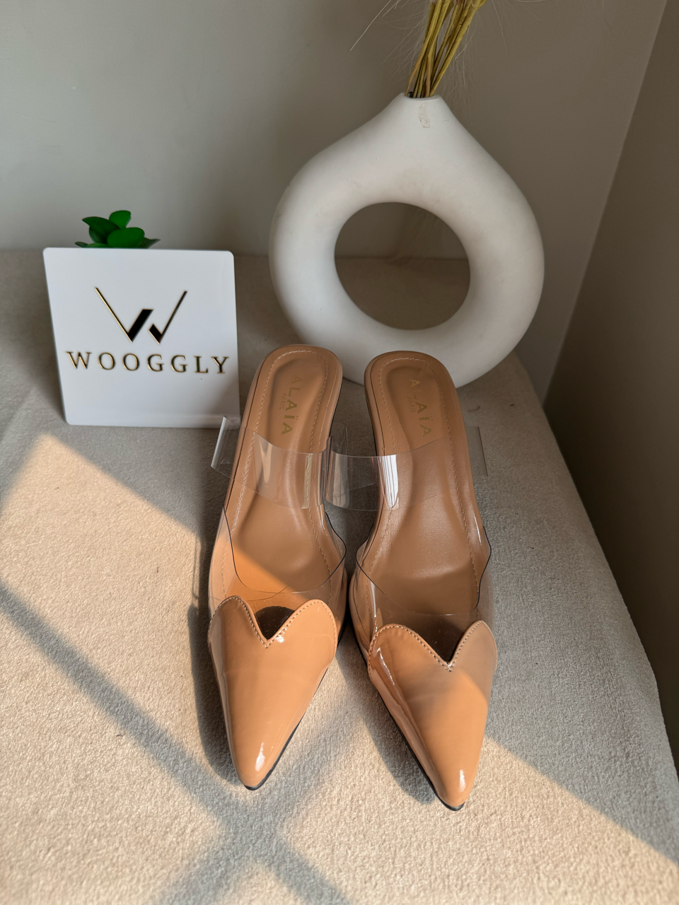 Alaia Paris Heels - Nude Beige
