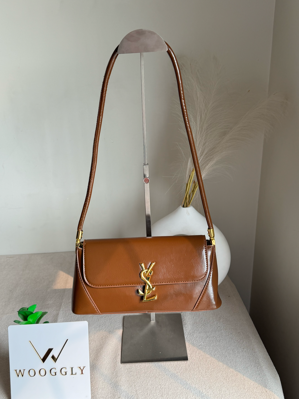 Classic YSL Shoulder Bag - Brown