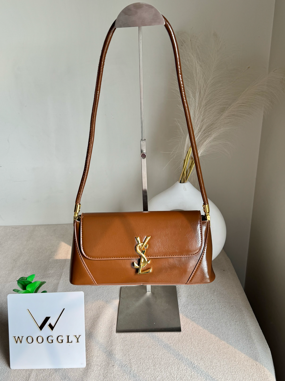 Classic YSL Shoulder Bag - Brown