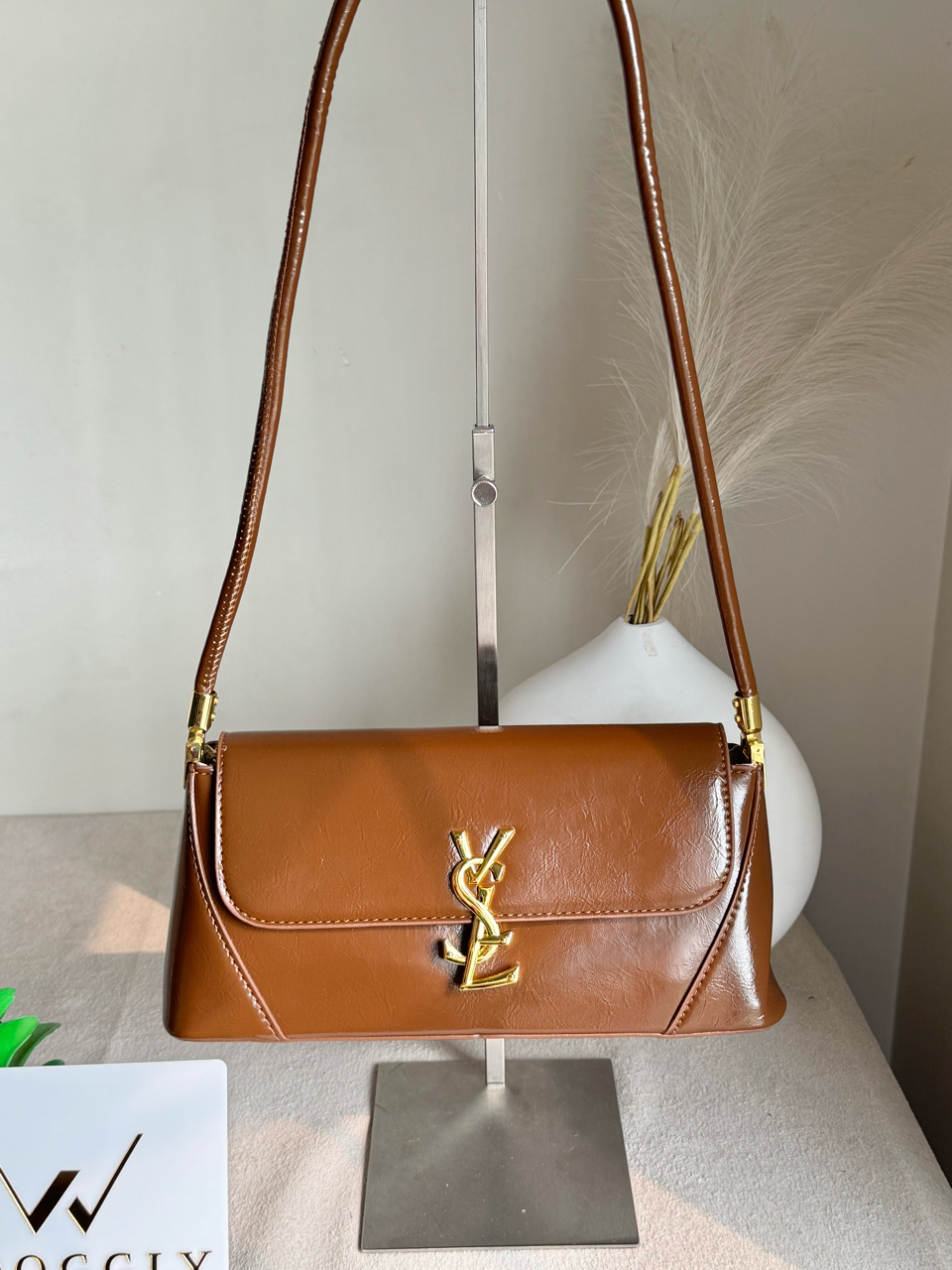 Classic YSL Shoulder Bag - Brown