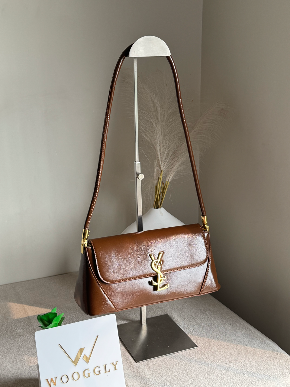 Classic YSL Shoulder Bag - Brown