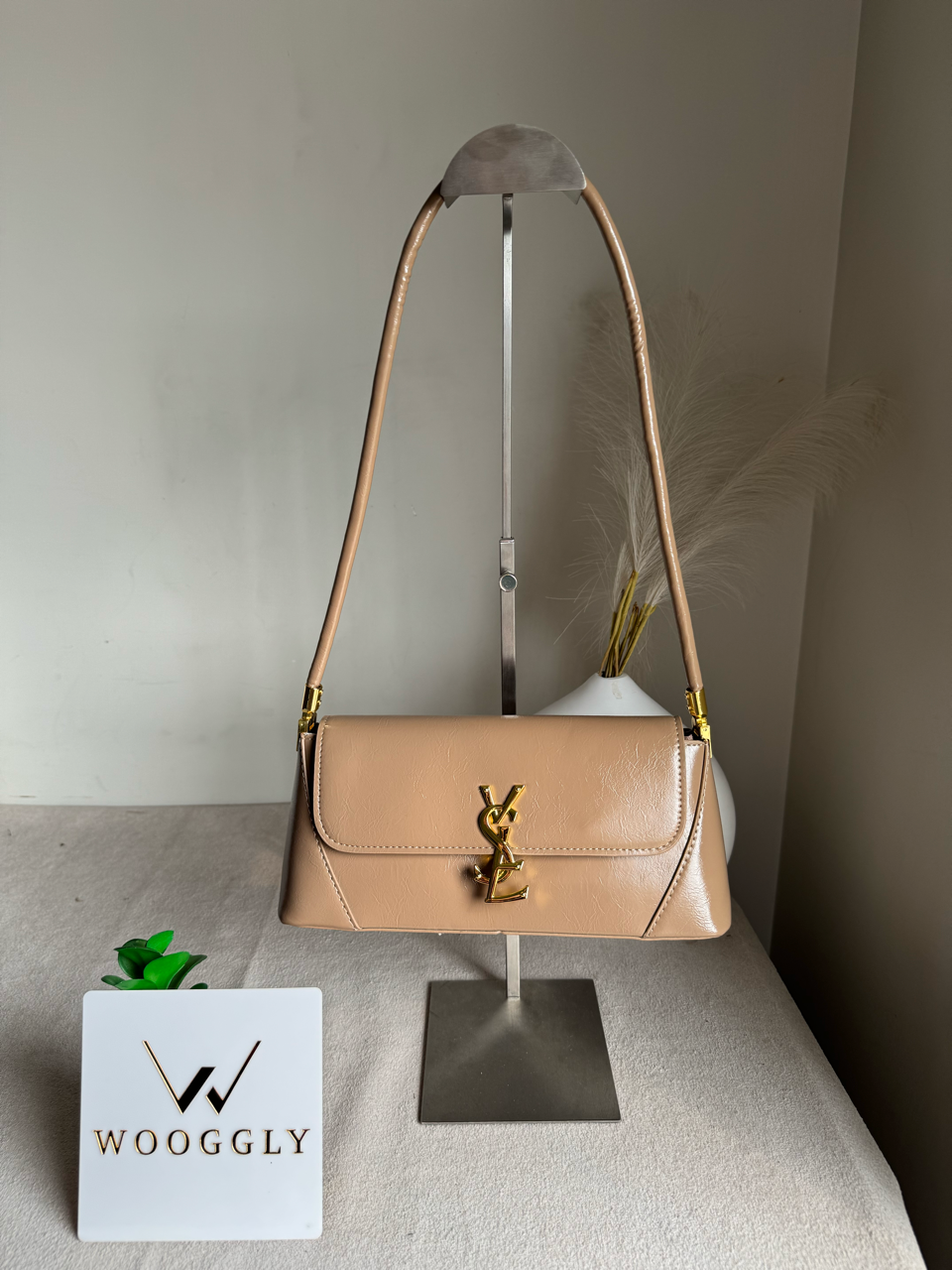 Classic YSL Shoulder Bag - Beige