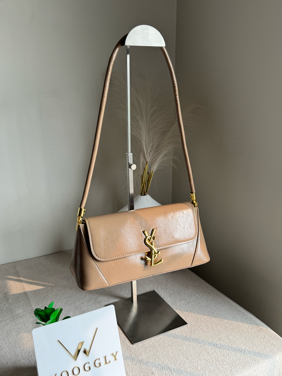 Classic YSL Shoulder Bag - Beige