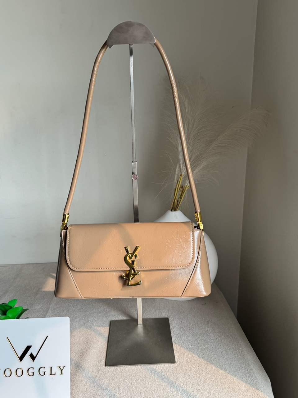 Classic YSL Shoulder Bag - Beige