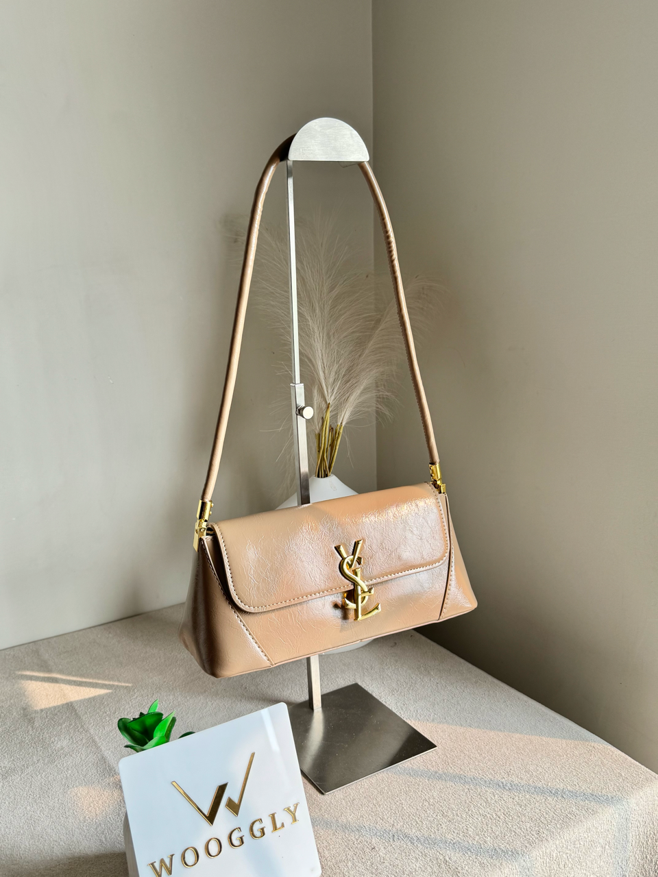 Classic YSL Shoulder Bag - Beige
