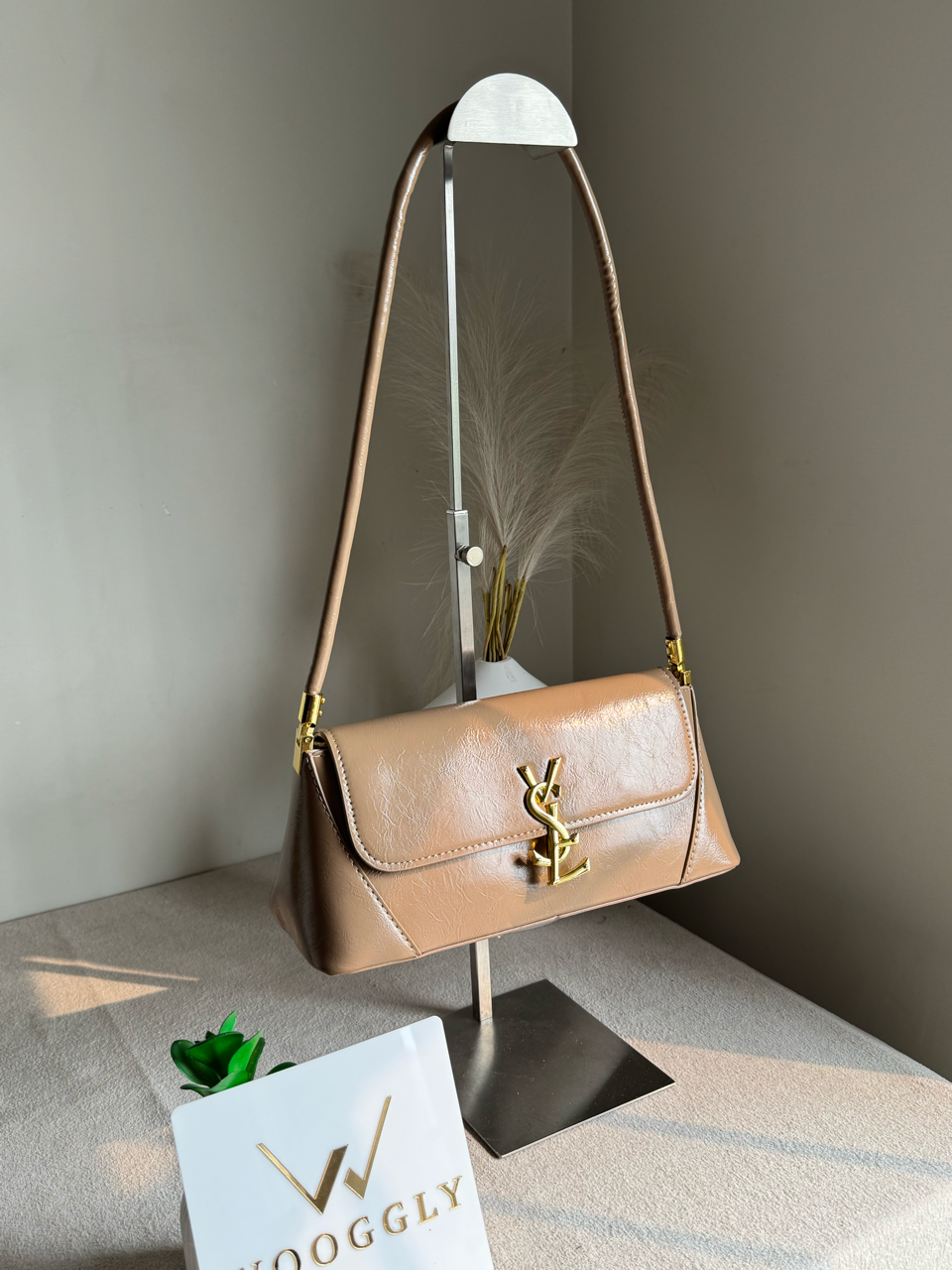 Classic YSL Shoulder Bag - Beige