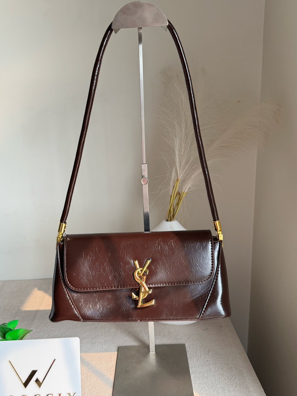 Classic YSL Shoulder Bag - Brown