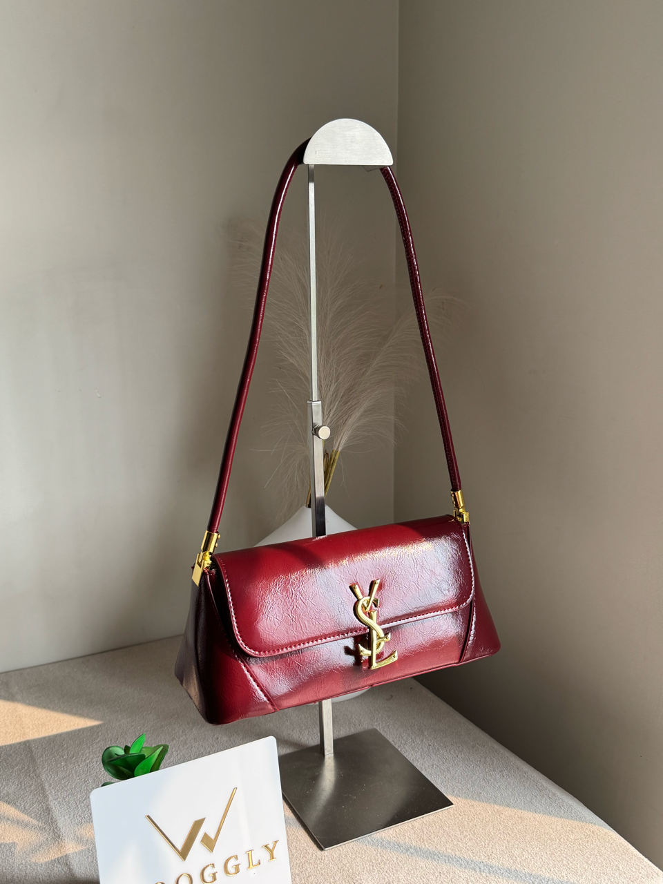 Classic YSL Shoulder Bag - Cherry Red