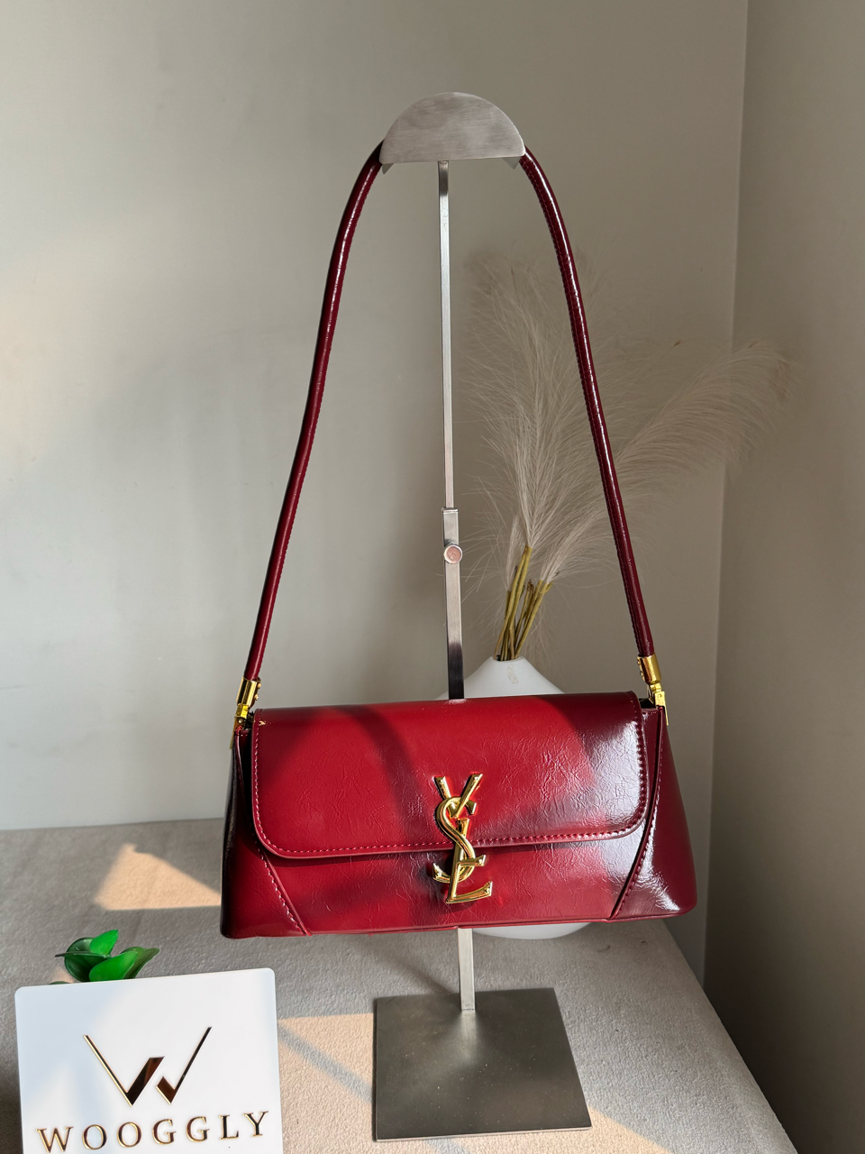 Classic YSL Shoulder Bag - Cherry Red